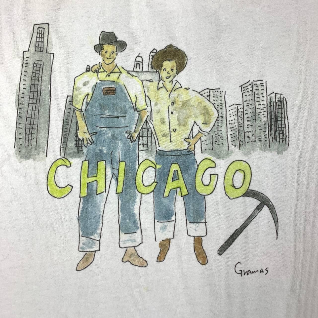 Other UNIVERSAL OVERALL CHICAGO T Shirt #1833/08 Size US M / EU 48-50 / 2 - 2 Thumbnail