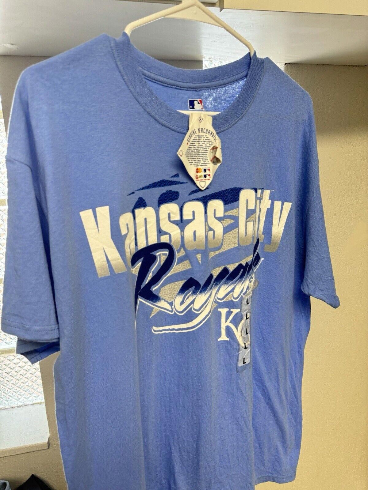 MLB Vintage NWT MLB Kansas City Royals Tshirt Size US L / EU 52-54 / 3 - 3 Thumbnail