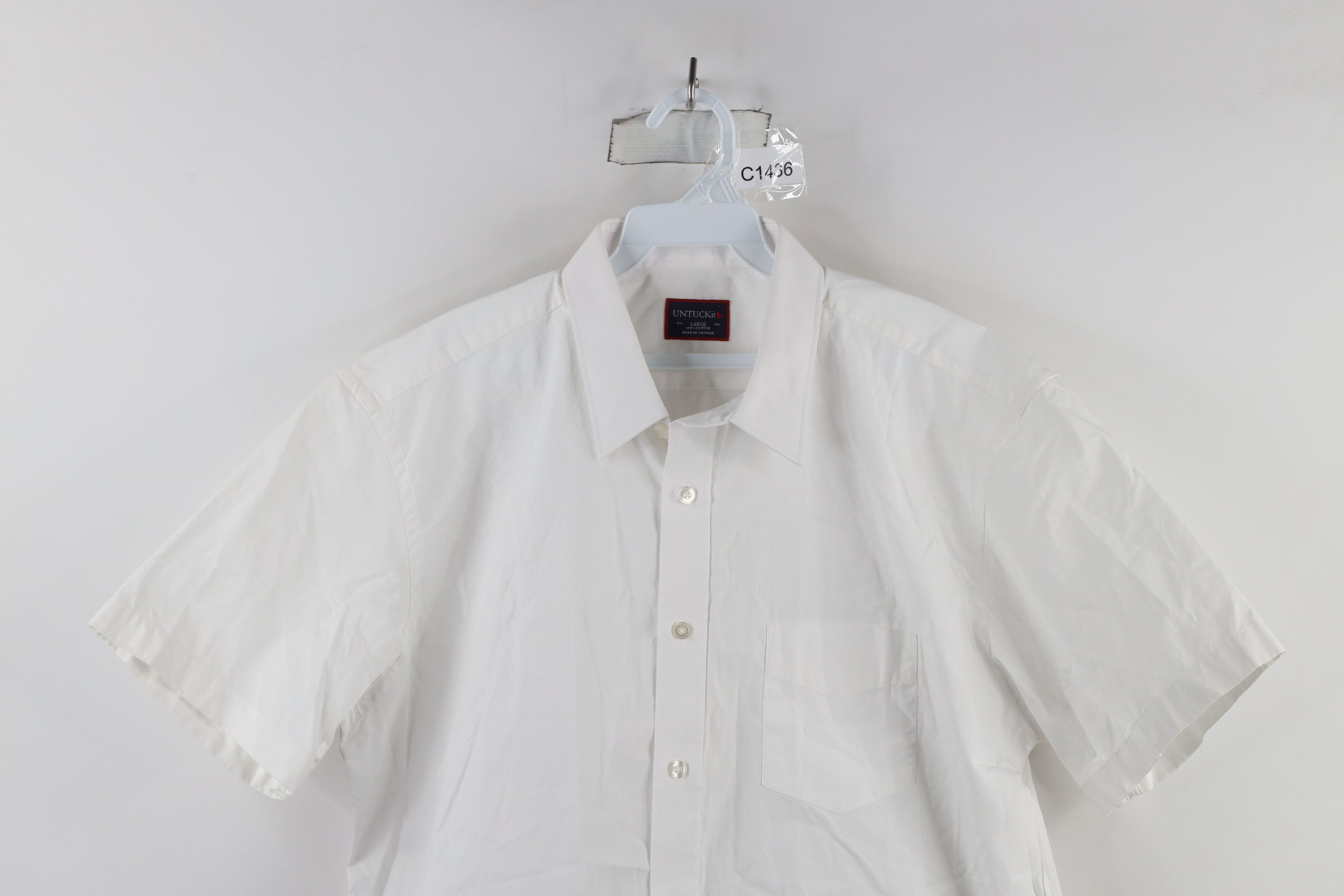 UNTUCKit × Vintage Untuckit Short Sleeve Collared Pocket Button Shirt Cotton Size US L / EU 52-54 / 3 - 2 Thumbnail