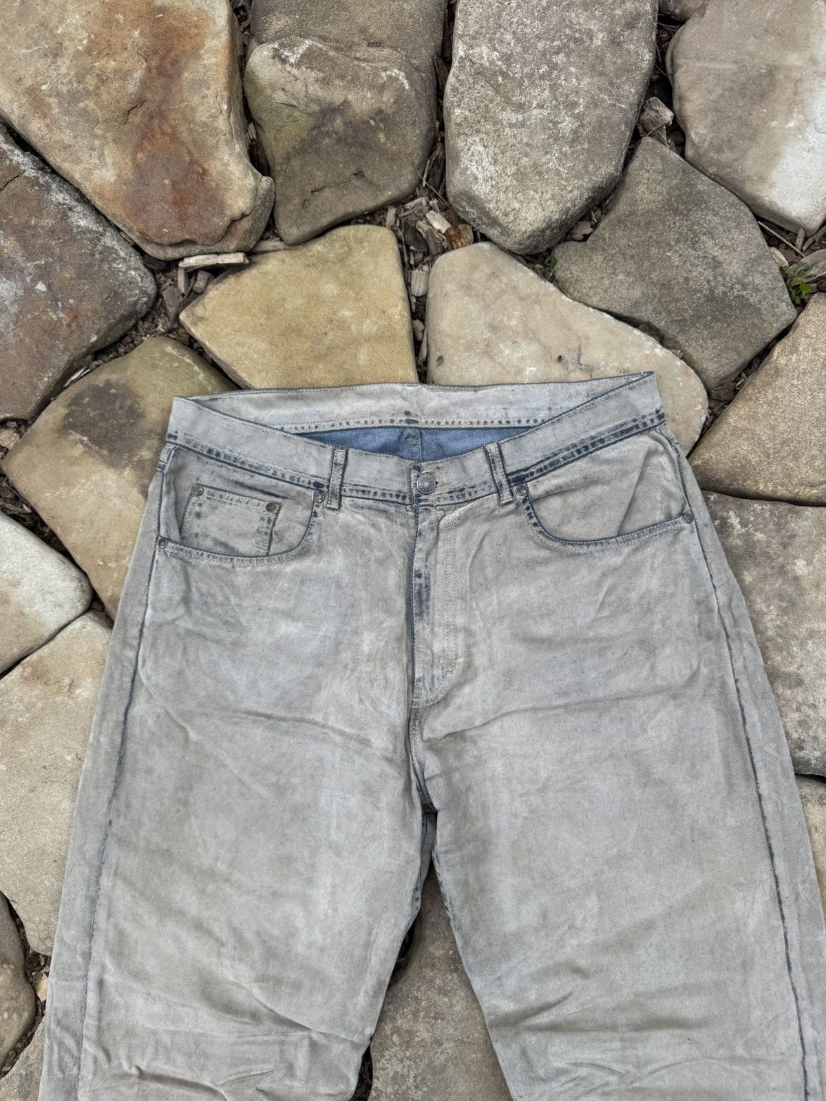 Vintage Vintage Rene Lezard Velour Y2k Distressed Pants Size US 36 / EU 52 - 8 Thumbnail