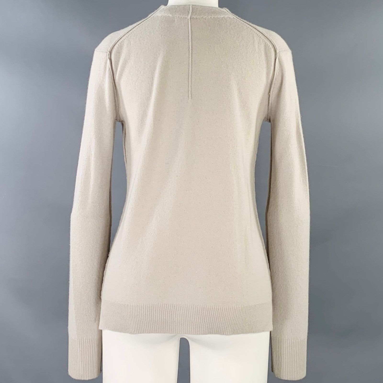 INHABIT INHABIT Size M Grey Cashmere V-Neck Cardigan Size M / US 6-8 / IT 42-44 - 4 Thumbnail