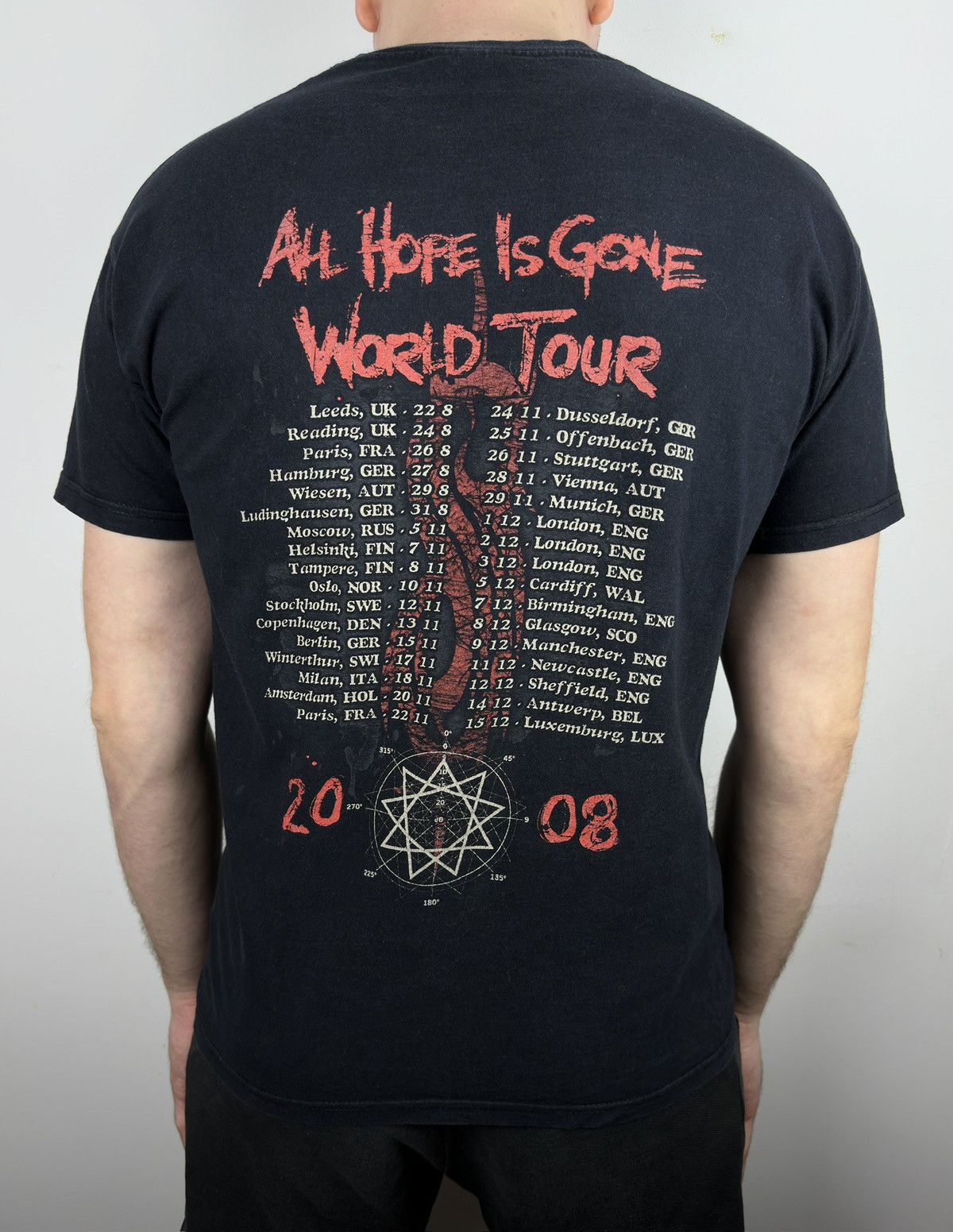 Band Tees Y2K Slipknot All Hope Is Gone Metal Band Graphic T Shirt Tee Size US M / EU 48-50 / 2 - 4 Thumbnail