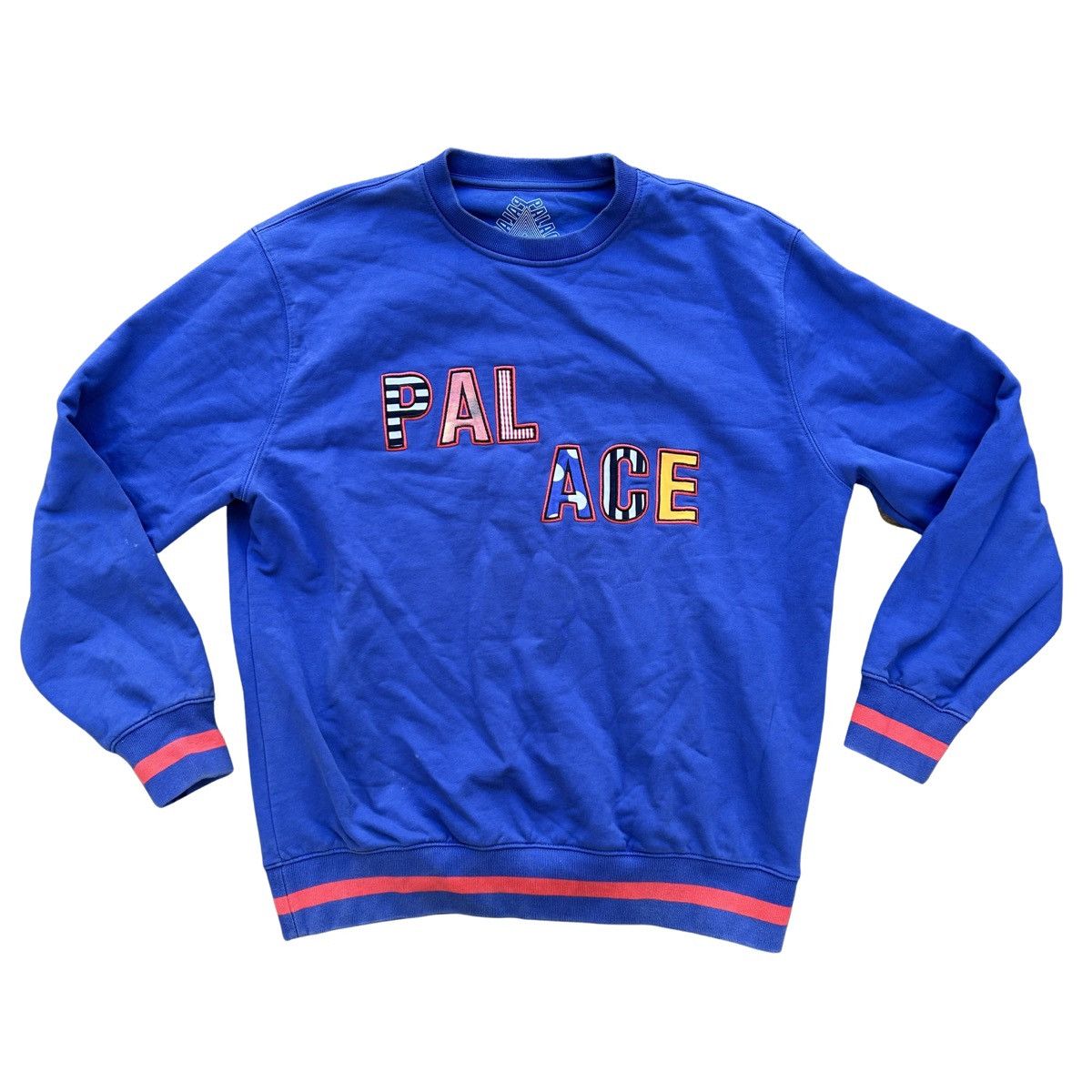 Palace Palace Pal Pal Crewneck Sweater Blue Hombre 2019 Size XL Size US XL / EU 56 / 4 - 1 Thumbnail