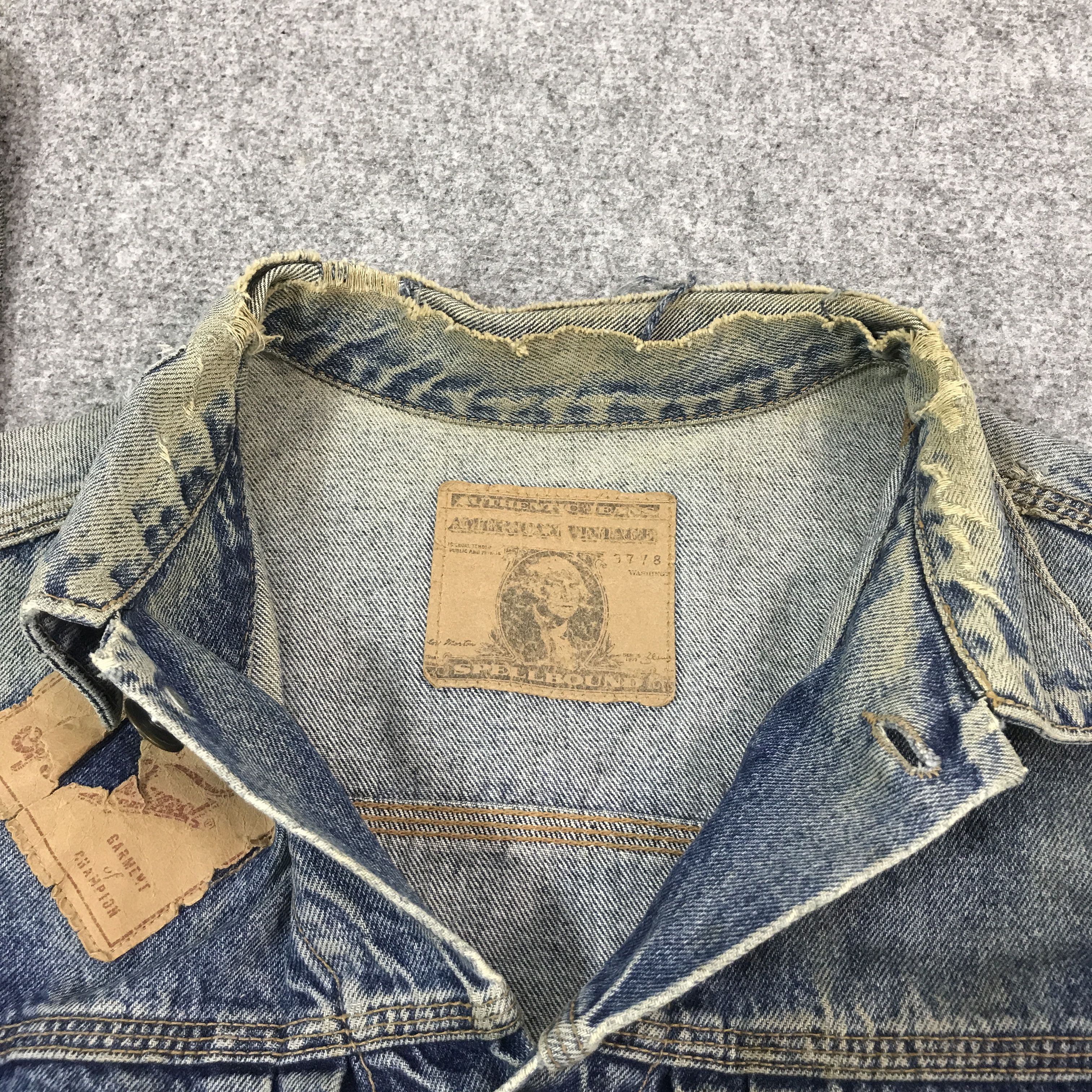 Spellbound VINTAGE SPELL BOUND DISTRESSED STYLE DENIM JEANS JACKET Size US L / EU 52-54 / 3 - 7 Thumbnail
