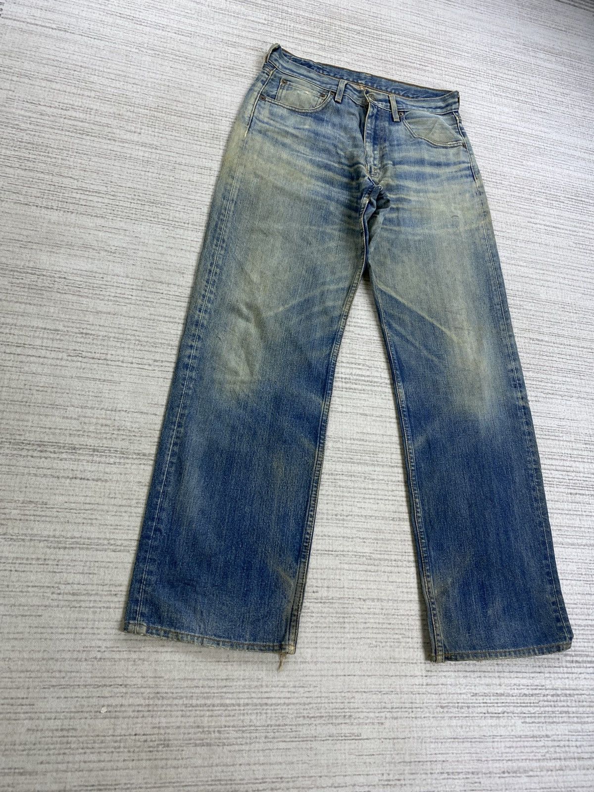 Levi's 🔥Vintage Levis 503 Distressed Denim Pants Size US 31 - 4 Thumbnail