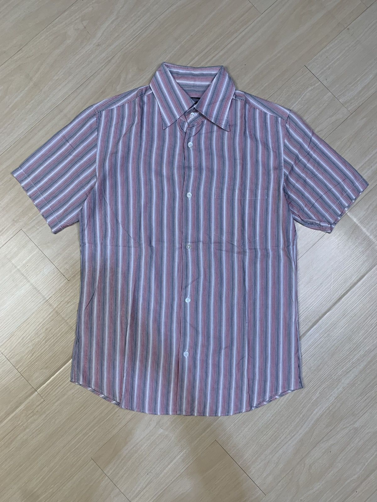 shirt mart Tornado M Shirt Stripe Lace-Up MART TORNADO トップス long Gem - トップス
