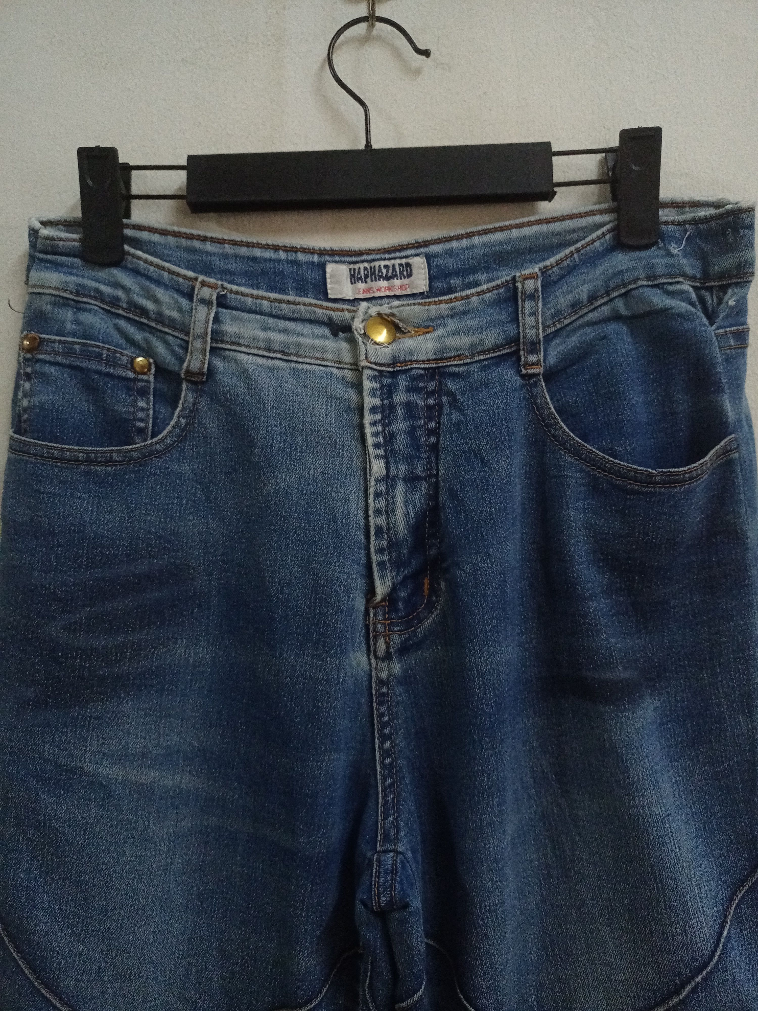 Japanese Brand Vintage Japanese Brand Blue Wash Flare Jeans Size 29" - 4 Thumbnail