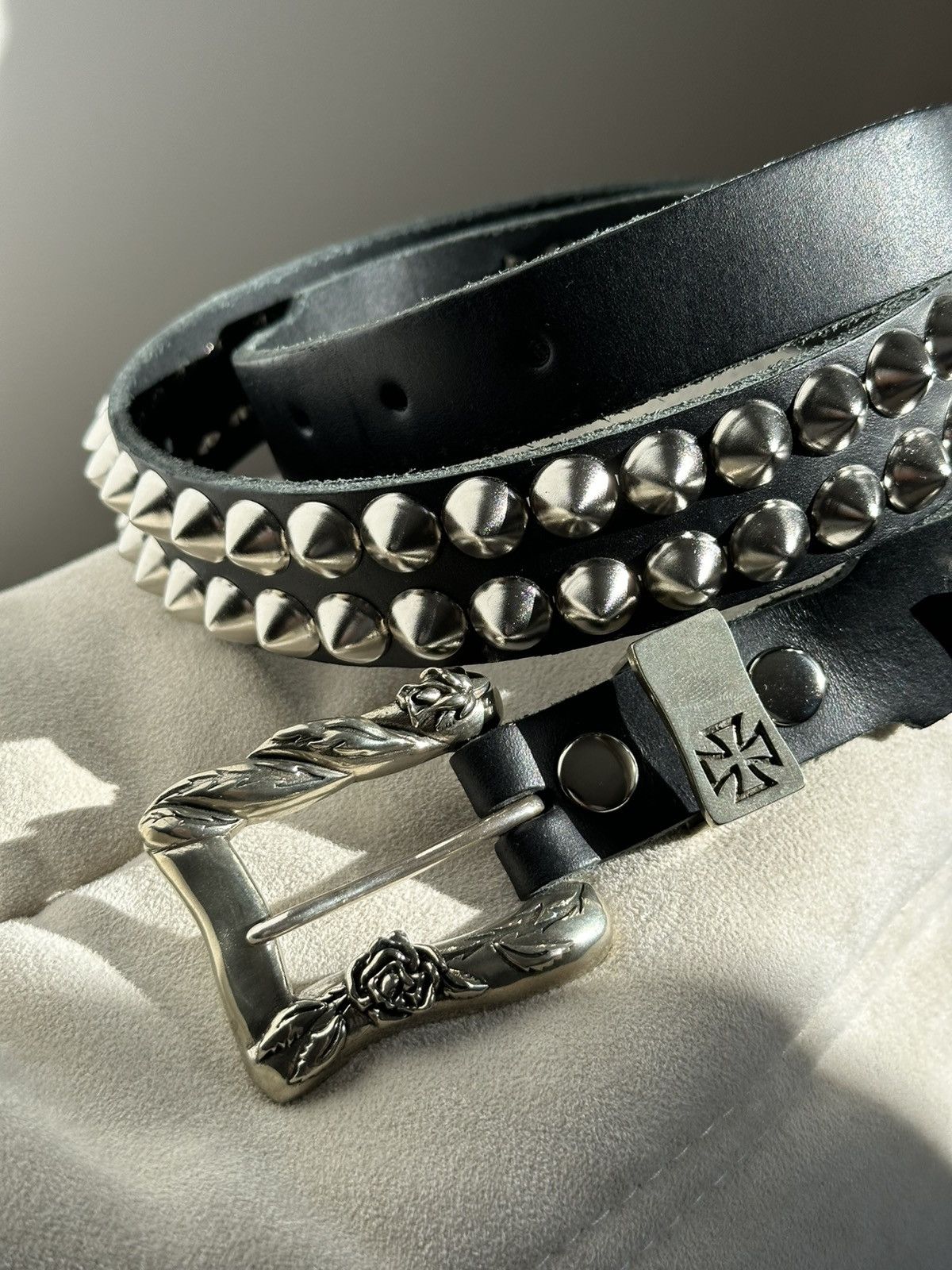 Enfants Riches Deprimes ERD Cross Double Studded Belt Size 32 - 4 Thumbnail