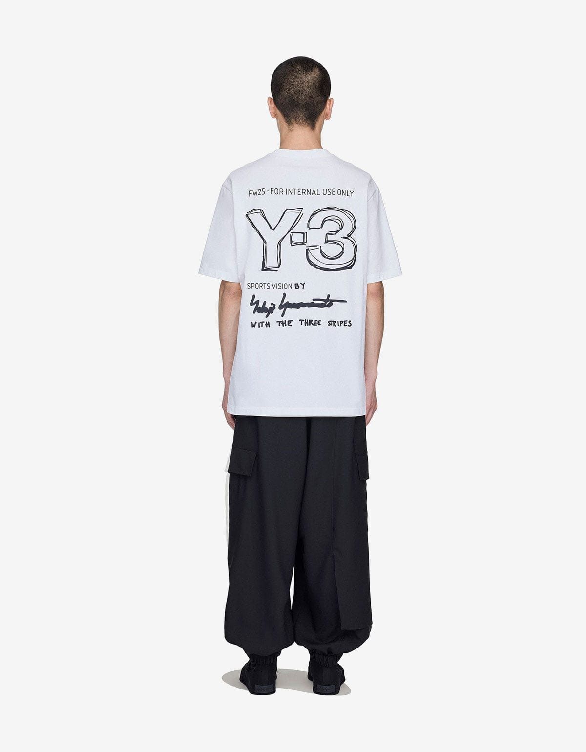 Y-3 Y-3 White Short Sleeve T-Shirt Size US S / EU 44-46 / 1 - 7 Thumbnail