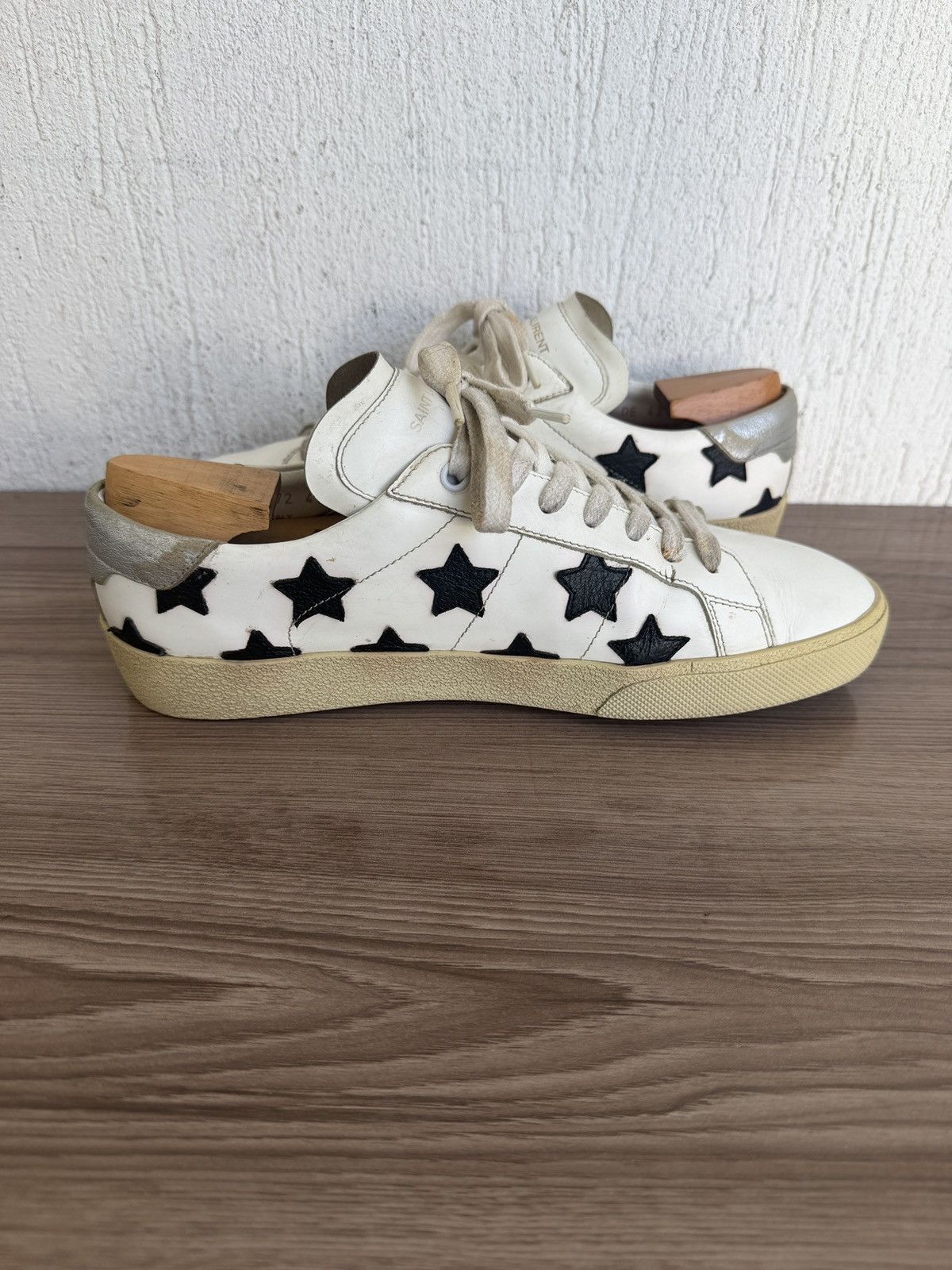 Saint Laurent Paris Ss15 court classic star trainers Size US 8.5 / EU 41-42 - 14 Thumbnail