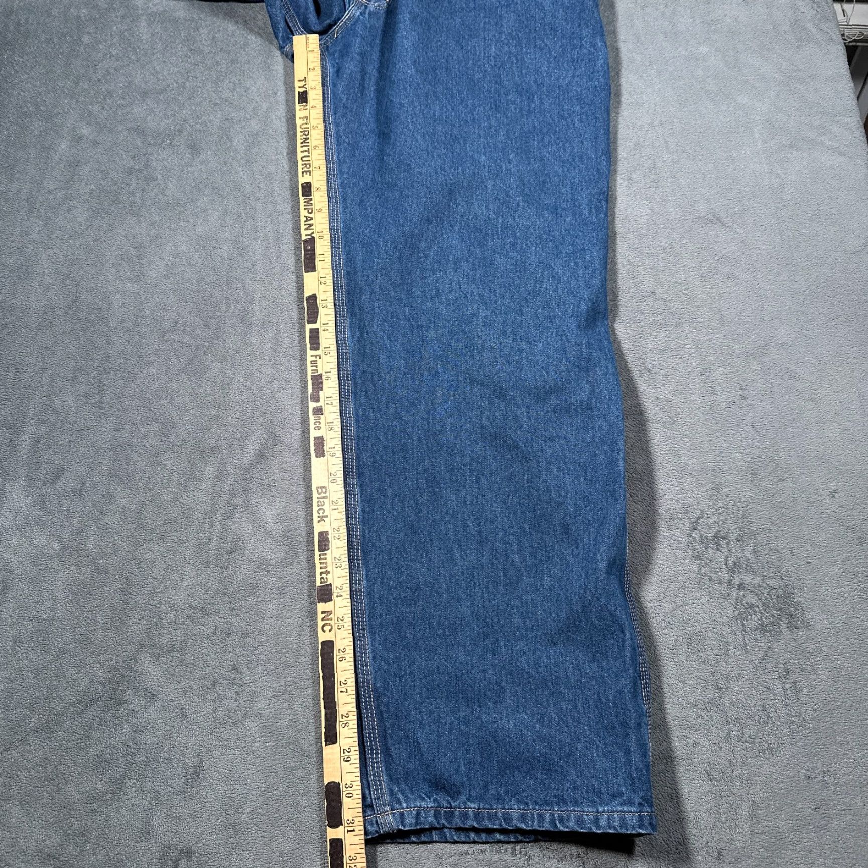 Carhartt VINTAGE Carhartt Workwear Jeans Mens 42x32 Blue Denim Flame Resistant Industrial Pants Size US 42 / EU 58 - 4 Thumbnail