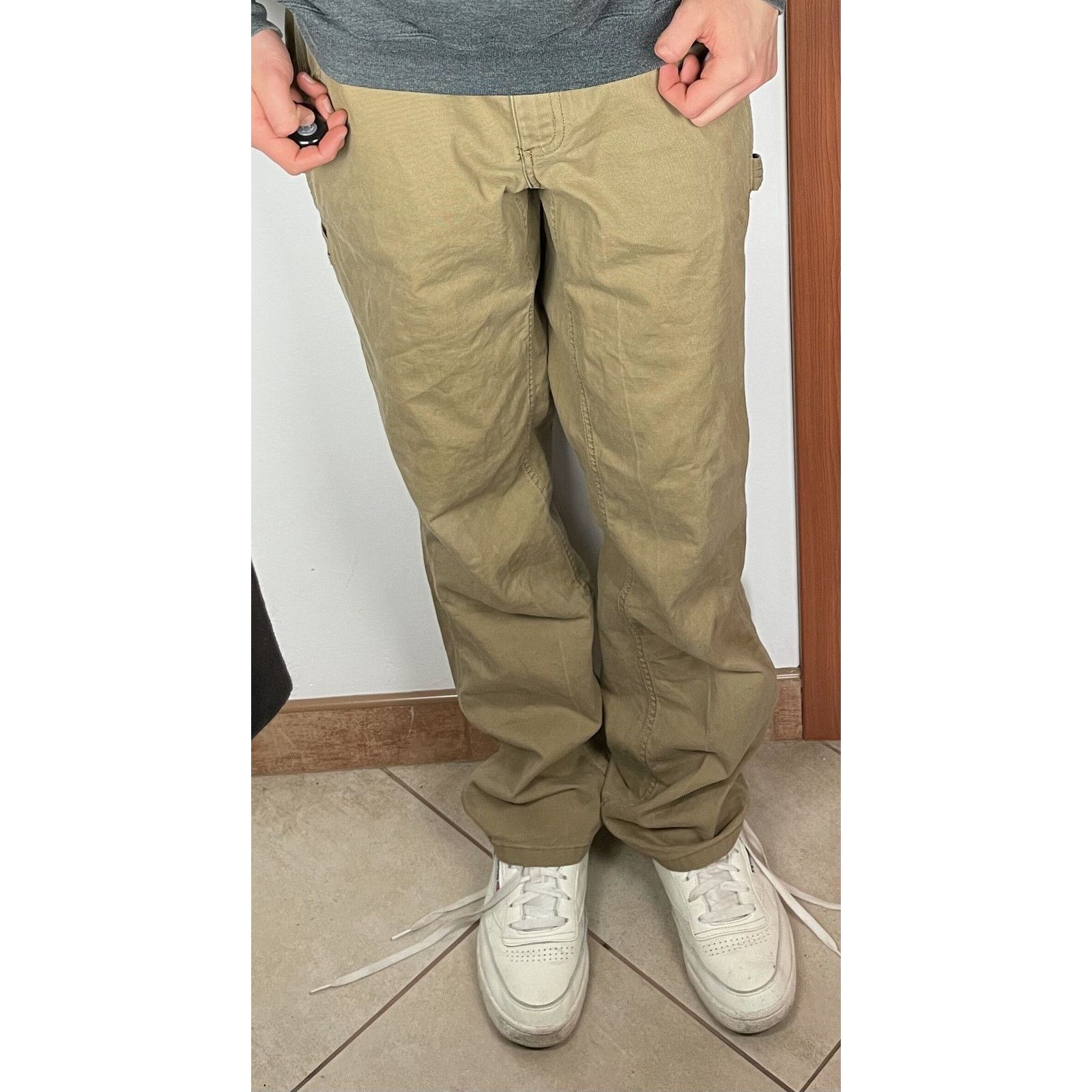 Carhartt × Vintage Carhartt Women's beige Cotton Original Fit Crawford Pants 10 Size 32" / US 10 / IT 46 - 2 Thumbnail