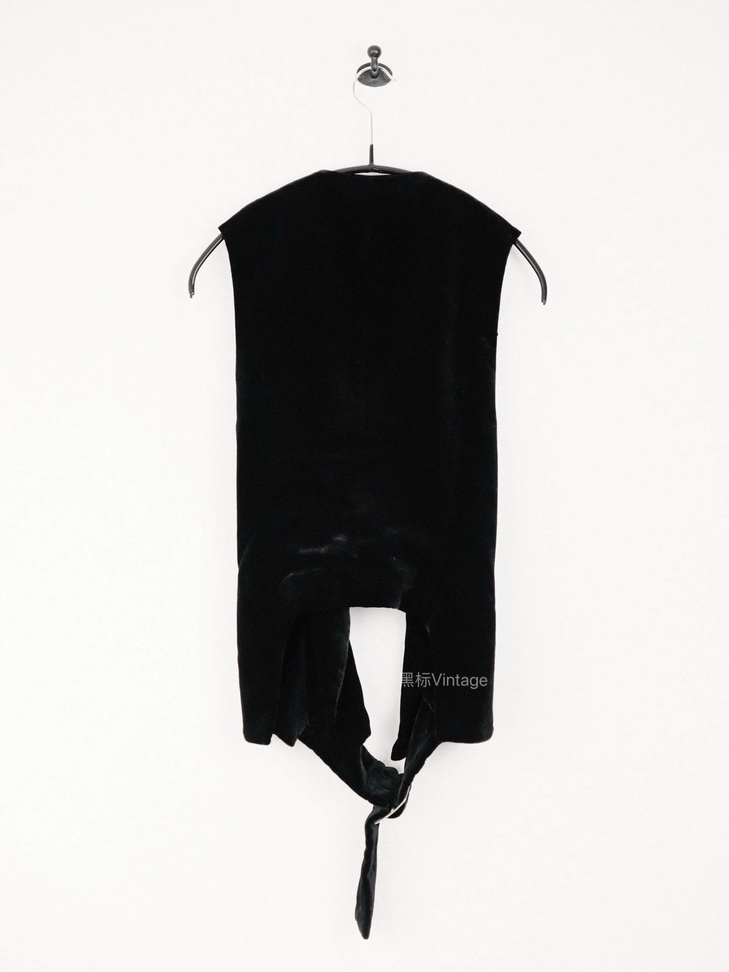 Yohji Yamamoto Yohji Yamamoto 04AW Black Velvet Belted Vest Women's Size S / US 4 / IT 40 - 3 Thumbnail