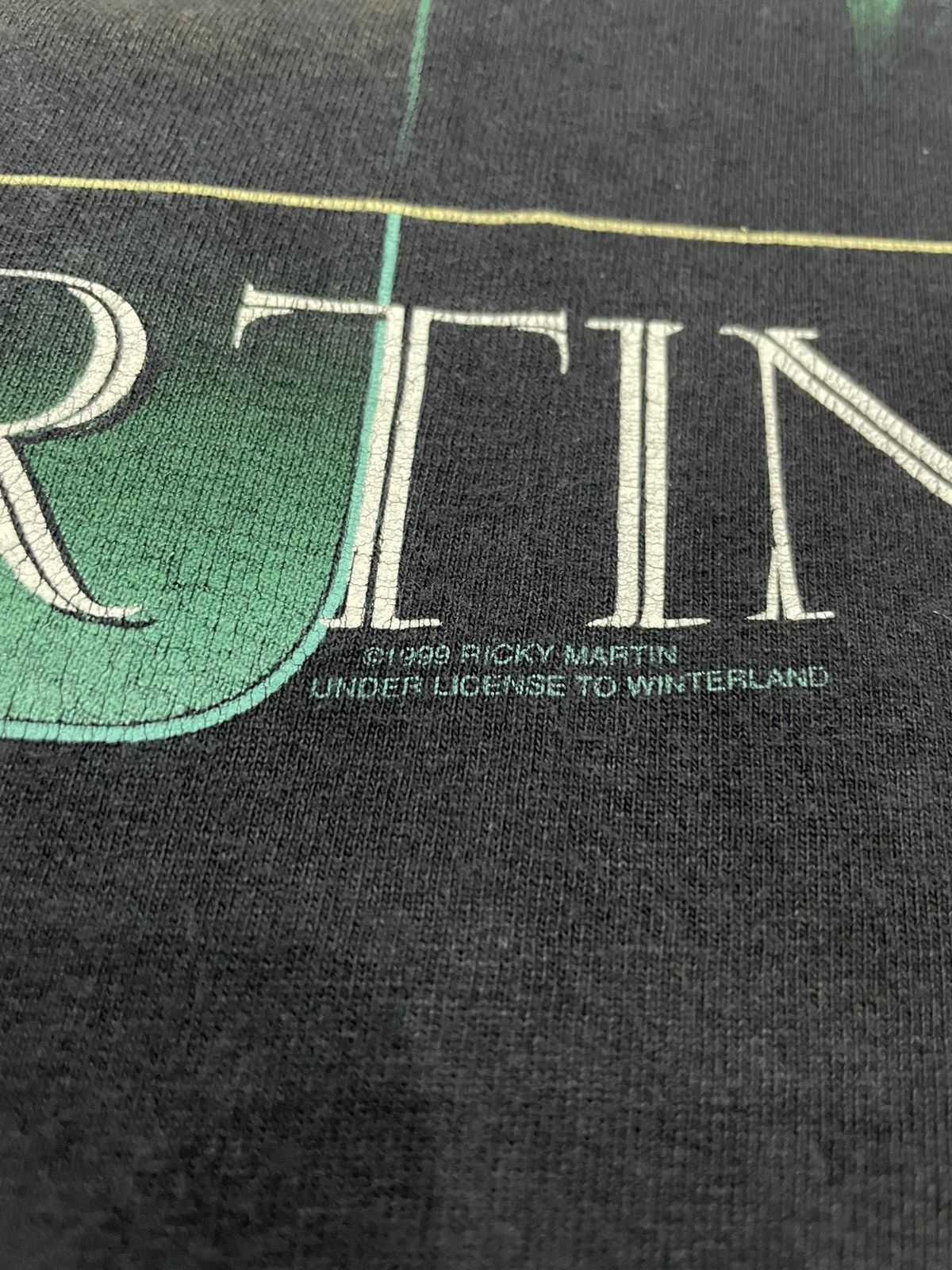 Band Tees Vintage Ricky Martin King Of Latin pop urban actor Singer Size US L / EU 52-54 / 3 - 9 Thumbnail