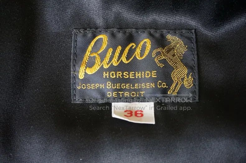 Buco Buco J-100 Horseskin Tea Core Size US XXS / EU 40 - 2 Thumbnail