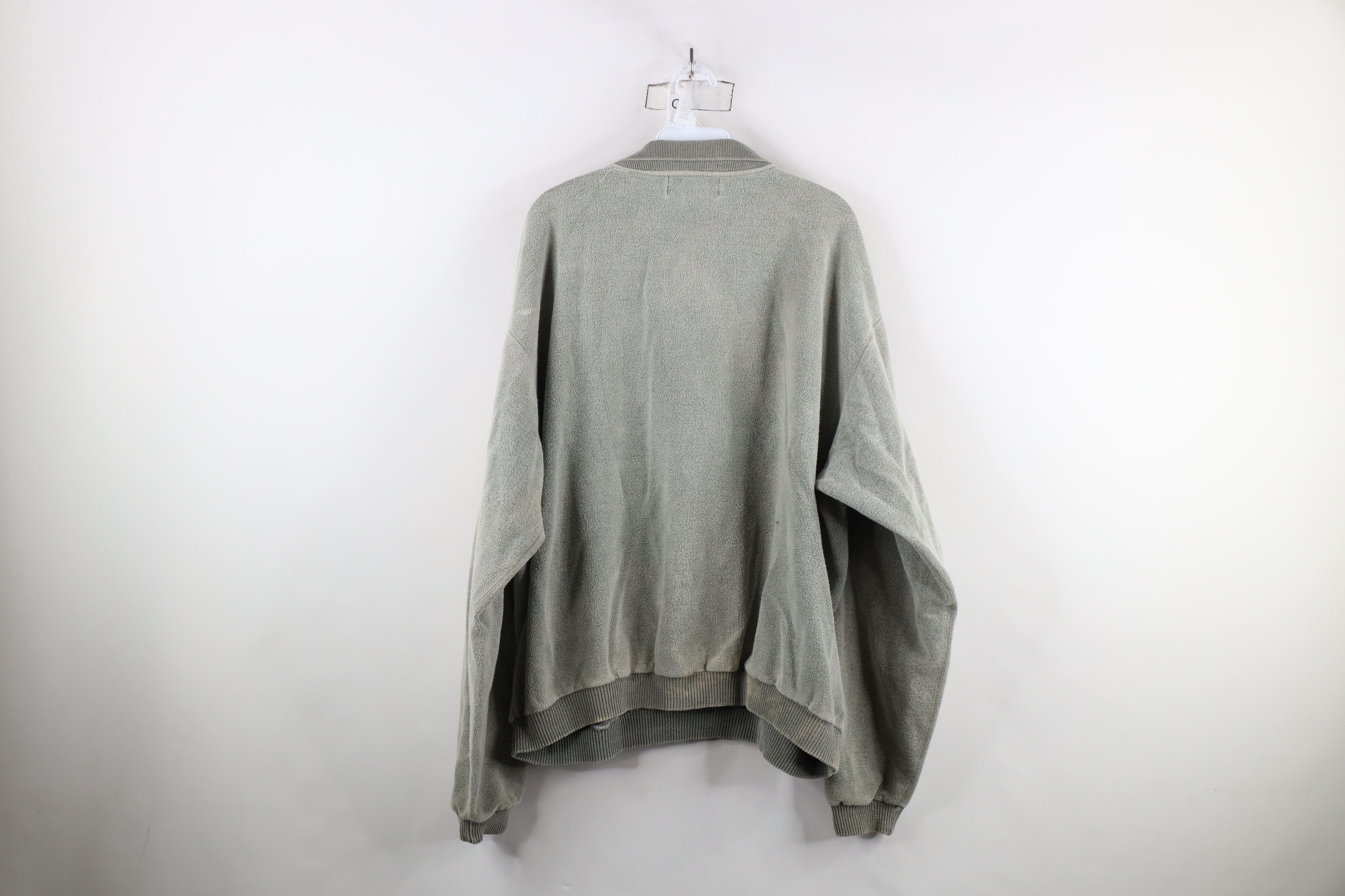 Vintage Vintage 90s Streetwear Reverse Collared Sweatshirt Green Size US XXL / EU 58 / 5 - 10 Thumbnail