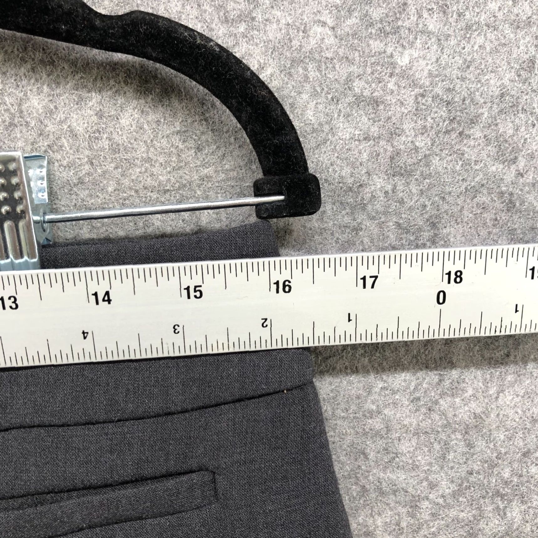 Ann Taylor Ann Taylor Dress Pants Curvy Boot Cut Mid Rise Flat Front Gray 8P Womens Size 30" / US 8 / IT 44 - 5 Thumbnail
