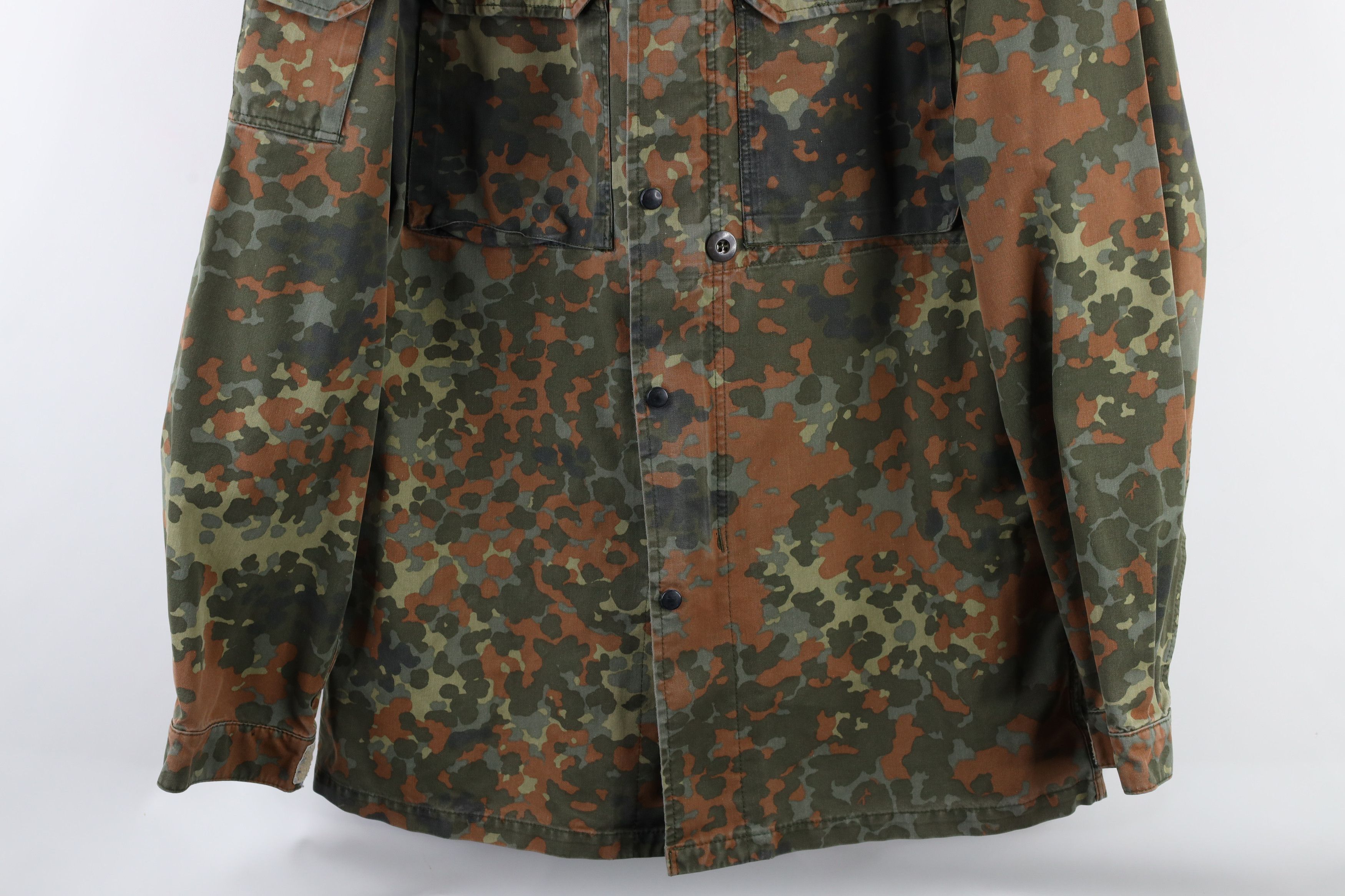 Vintage Vintage 90s German Military Camouflage Combat Field Jacket Size US L / EU 52-54 / 3 - 3 Thumbnail