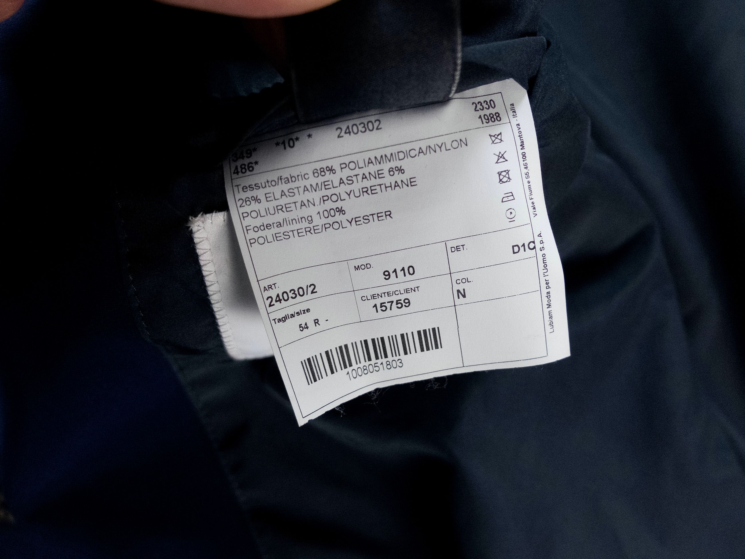 Luigi Bianchi LUIGI BIANCHI navy blue water resistant trench coat 3XL Size US XXL / EU 58 / 5 - 11 Thumbnail