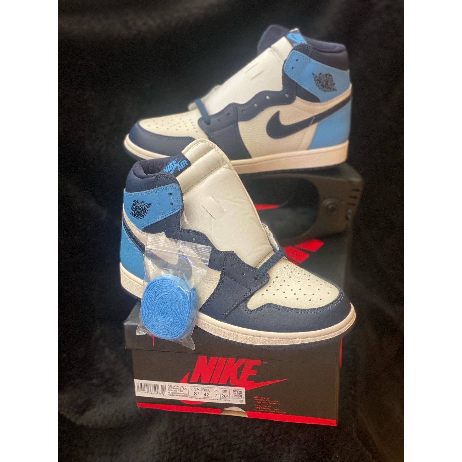Nike Air Jordan 1 Retro High OG ‘Obsidian’ sz m8.5 w10 Size US 8.5 / EU 41-42 - 8 Thumbnail