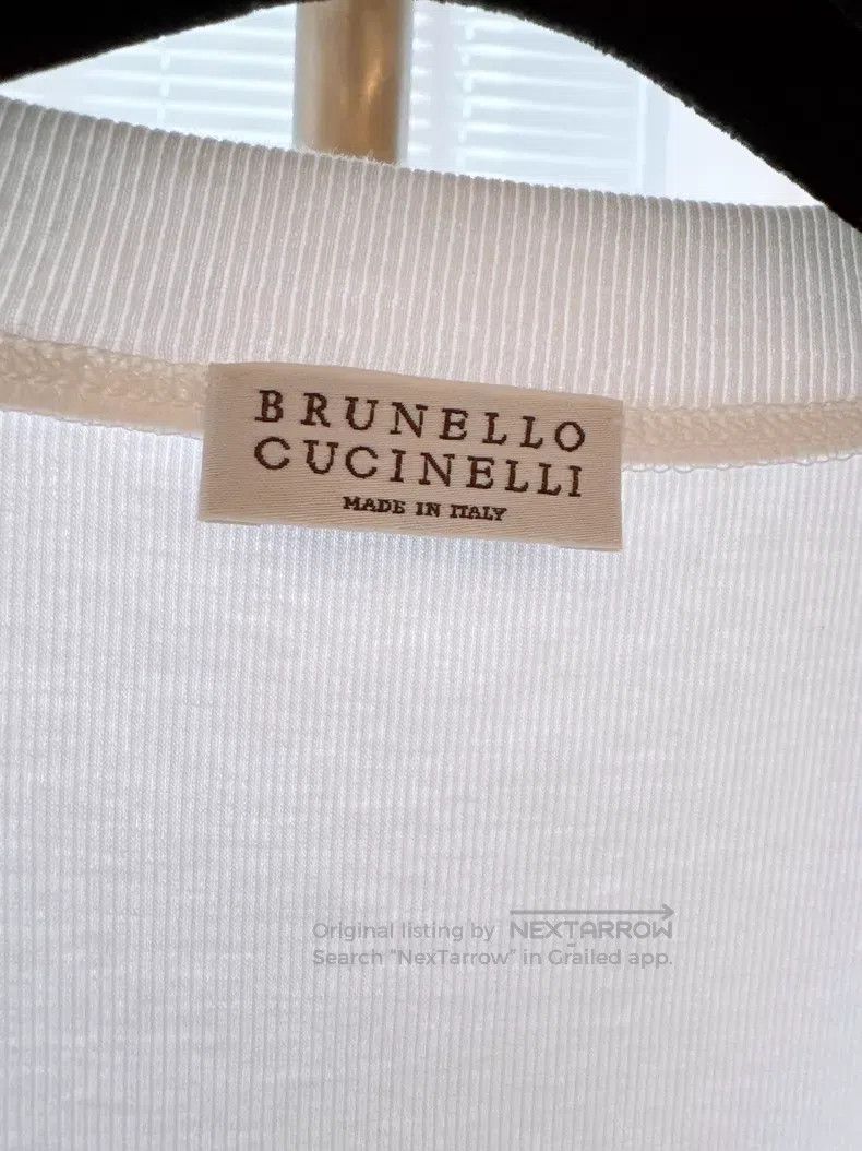 Brunello Cucinelli Brunello Cucinelli V-neck Beaded White Top Size XS / US 0-2 / IT 36-38 - 4 Thumbnail