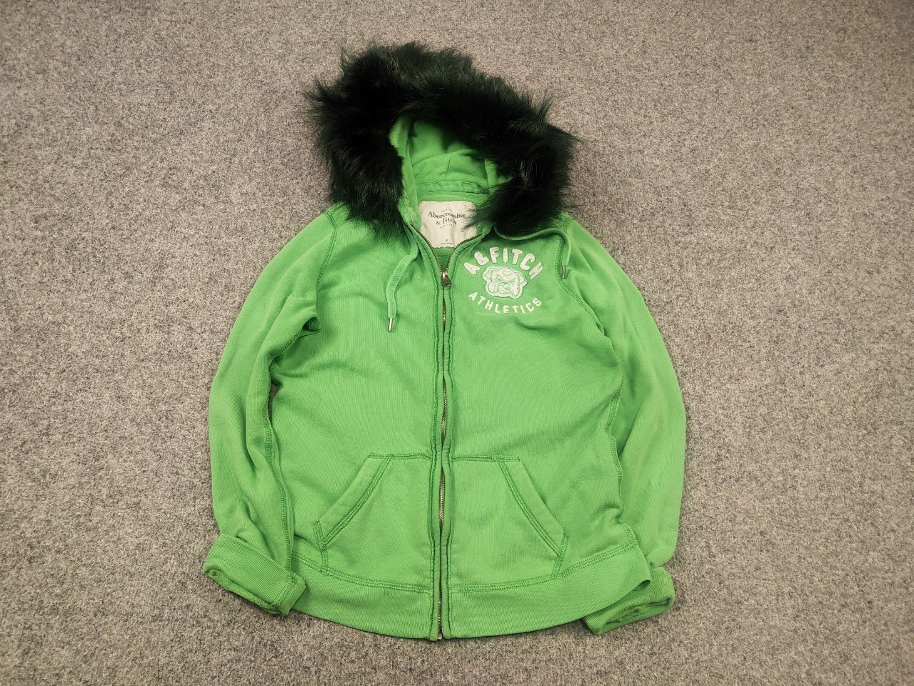 Abercrombie & Fitch Vintage Abercrombie Zip Fur Hoodie Y2K if six was nine LGB Size M / US 6-8 / IT 42-44 - 2 Thumbnail