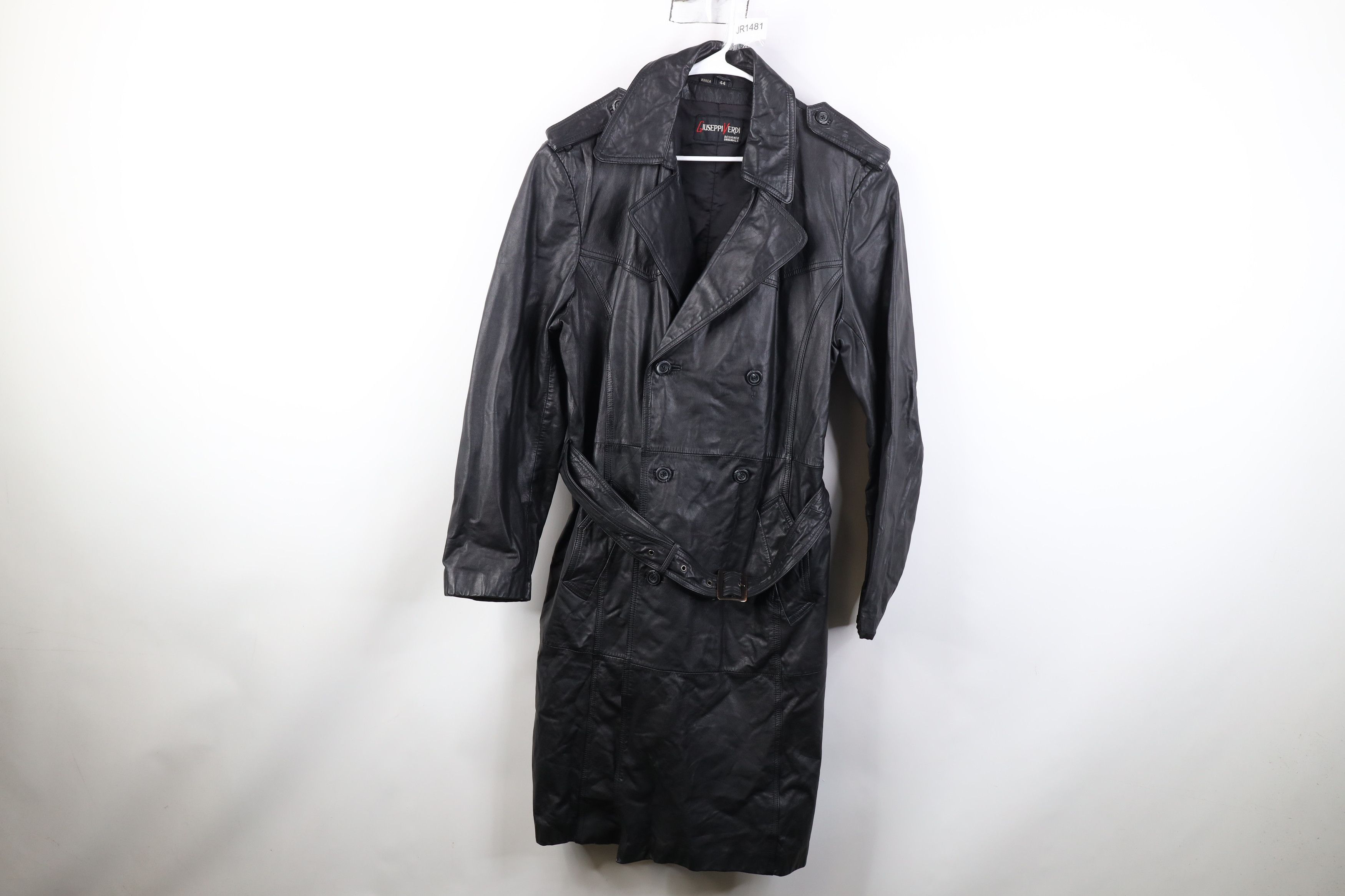 Vintage Vintage 70s Streetwear Breasted Leather Belted Trench Coat Size US XXL / EU 58 / 5 - 1 Thumbnail