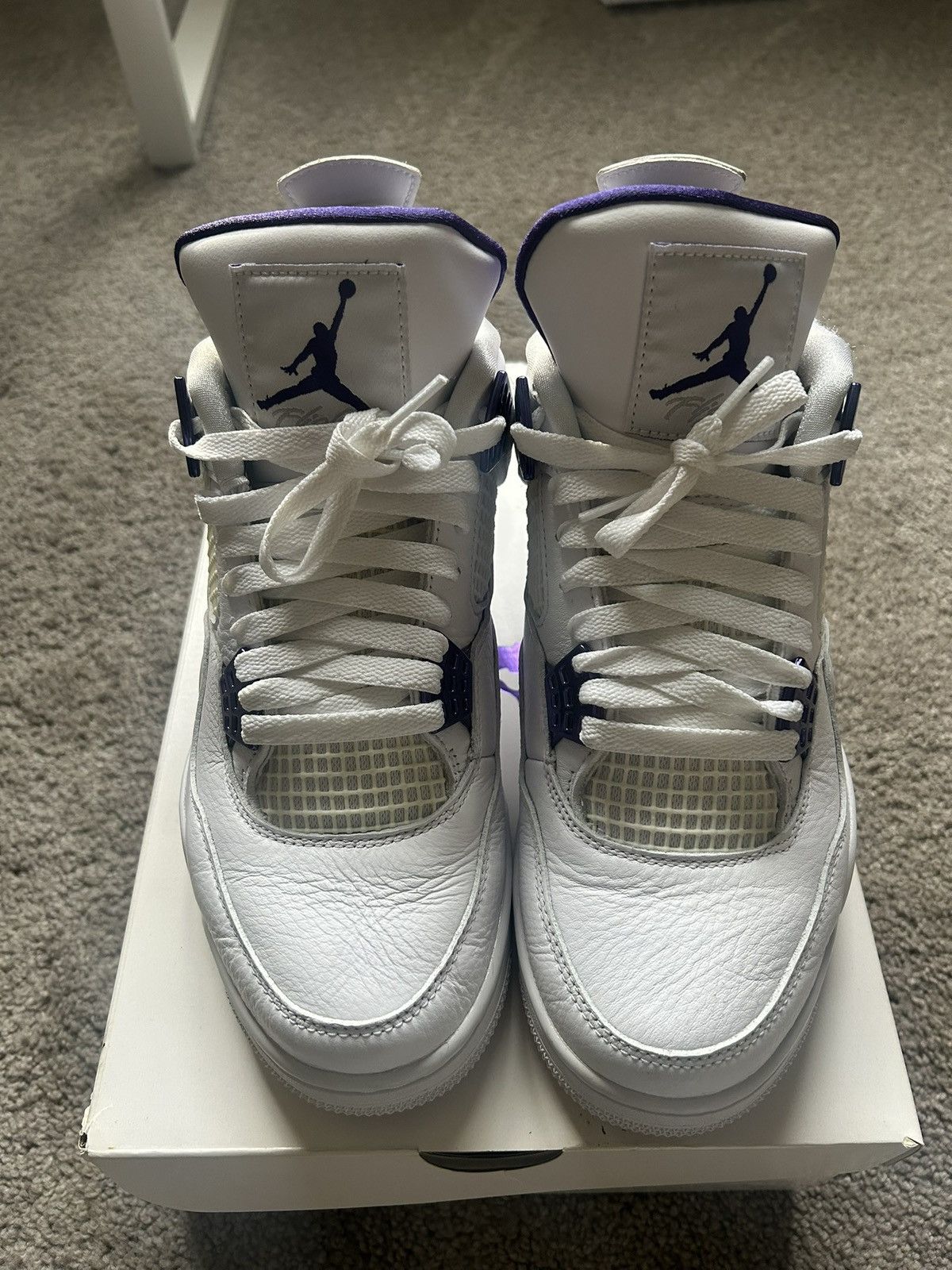 Jordan Brand Metallic Purple Jordan 4 size 9 Size US 9 / EU 42 - 1 Thumbnail