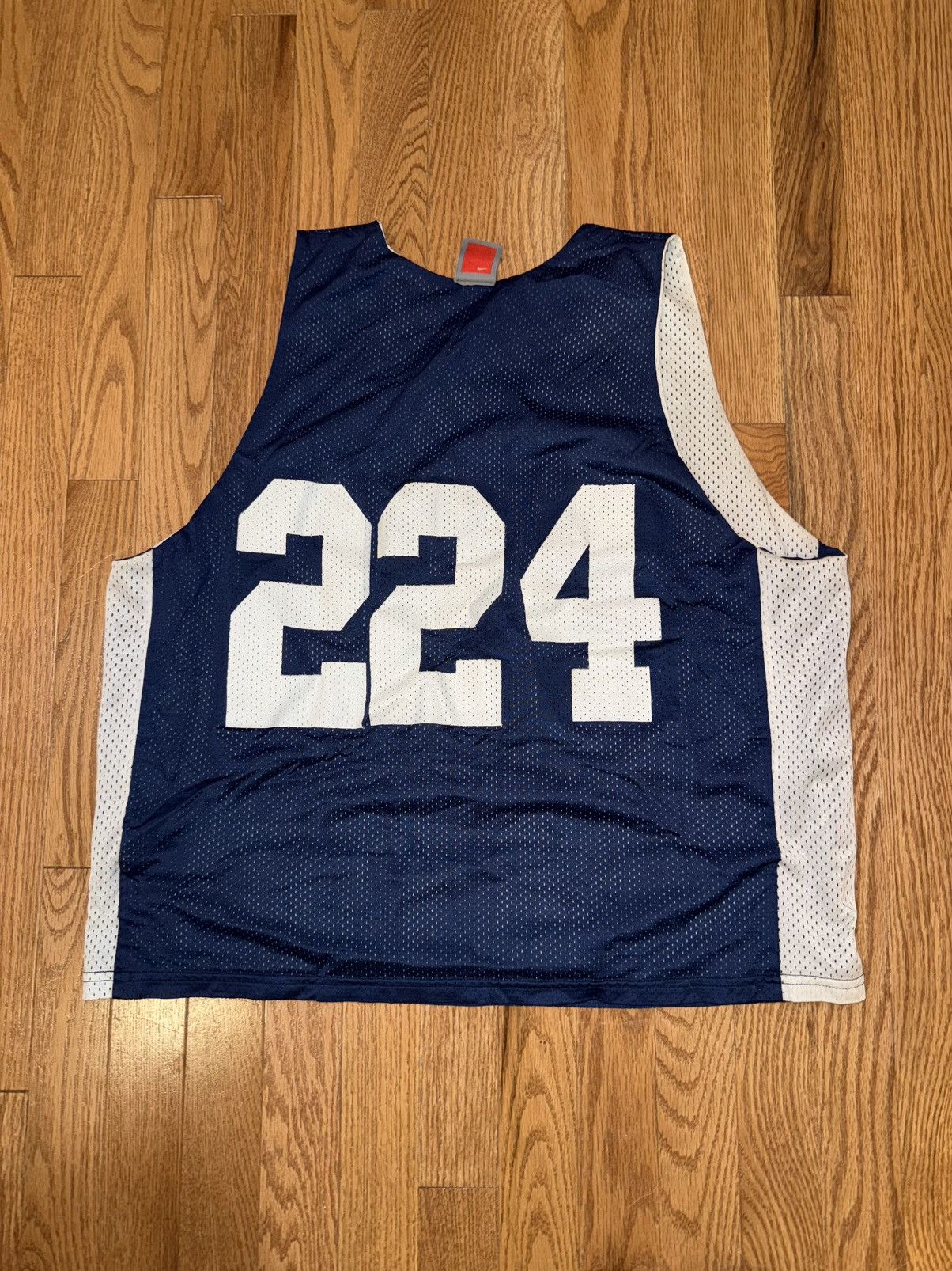 Nike Blue/White Reversible Mens Lacrosse “224” Jersey Size US XL / EU 56 / 4 - 2 Thumbnail