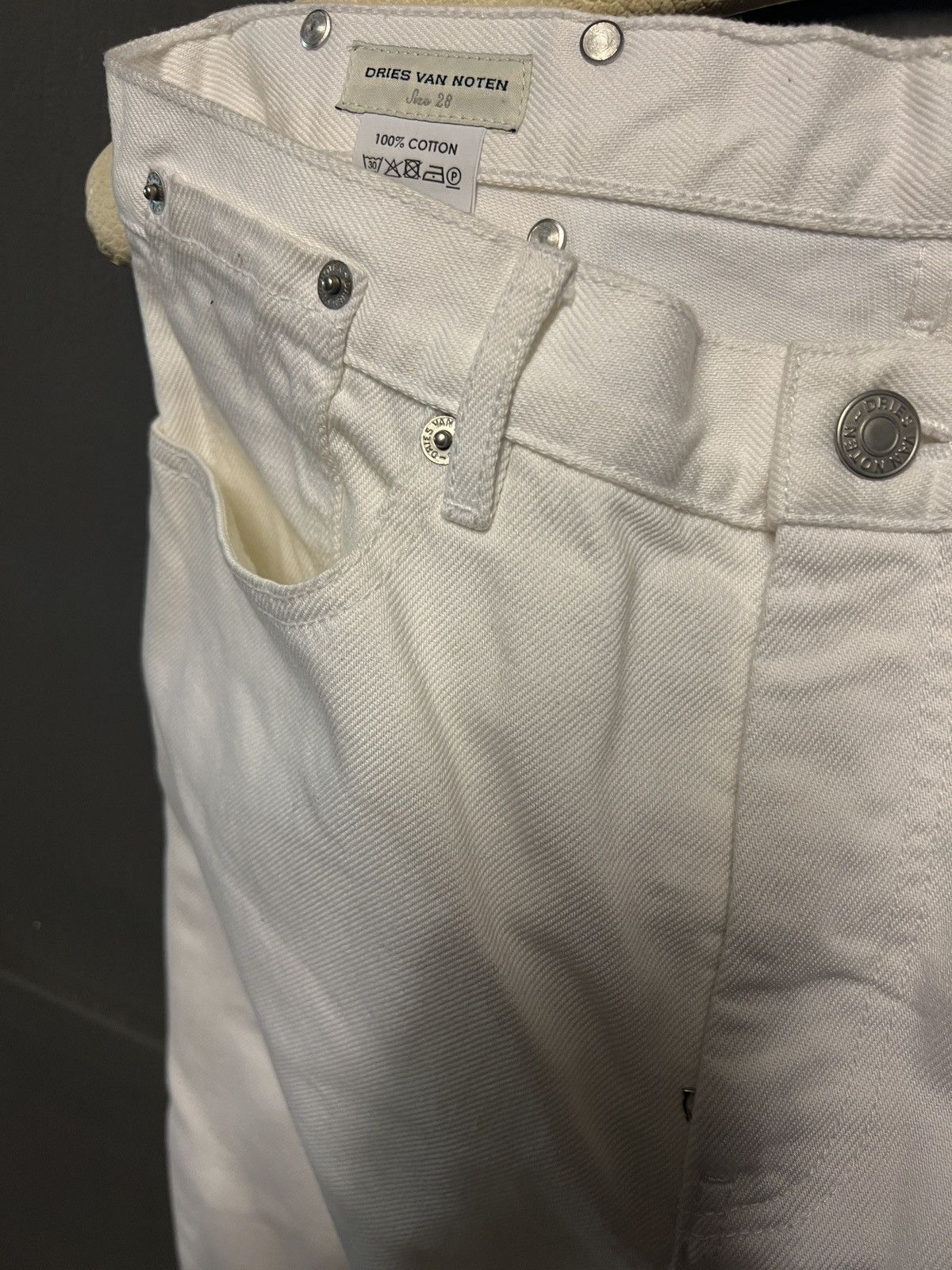 Dries Van Noten Dries van noten white jeans Size 28" / US 6 / IT 42 - 2 Thumbnail