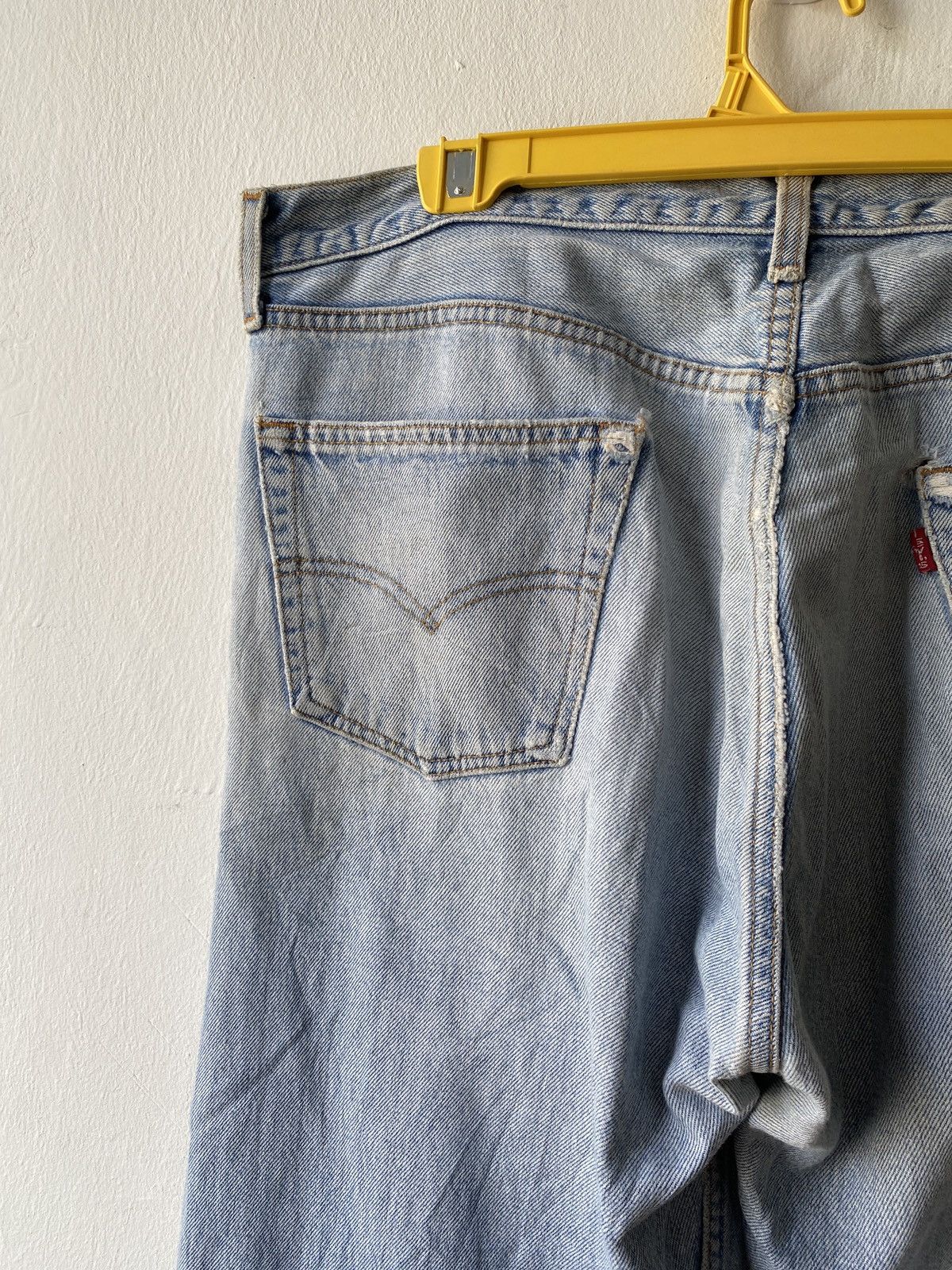 Levi's Vintage 90s Levi’s 501 Distressed Trashed Denim Size US 35 - 14 Thumbnail