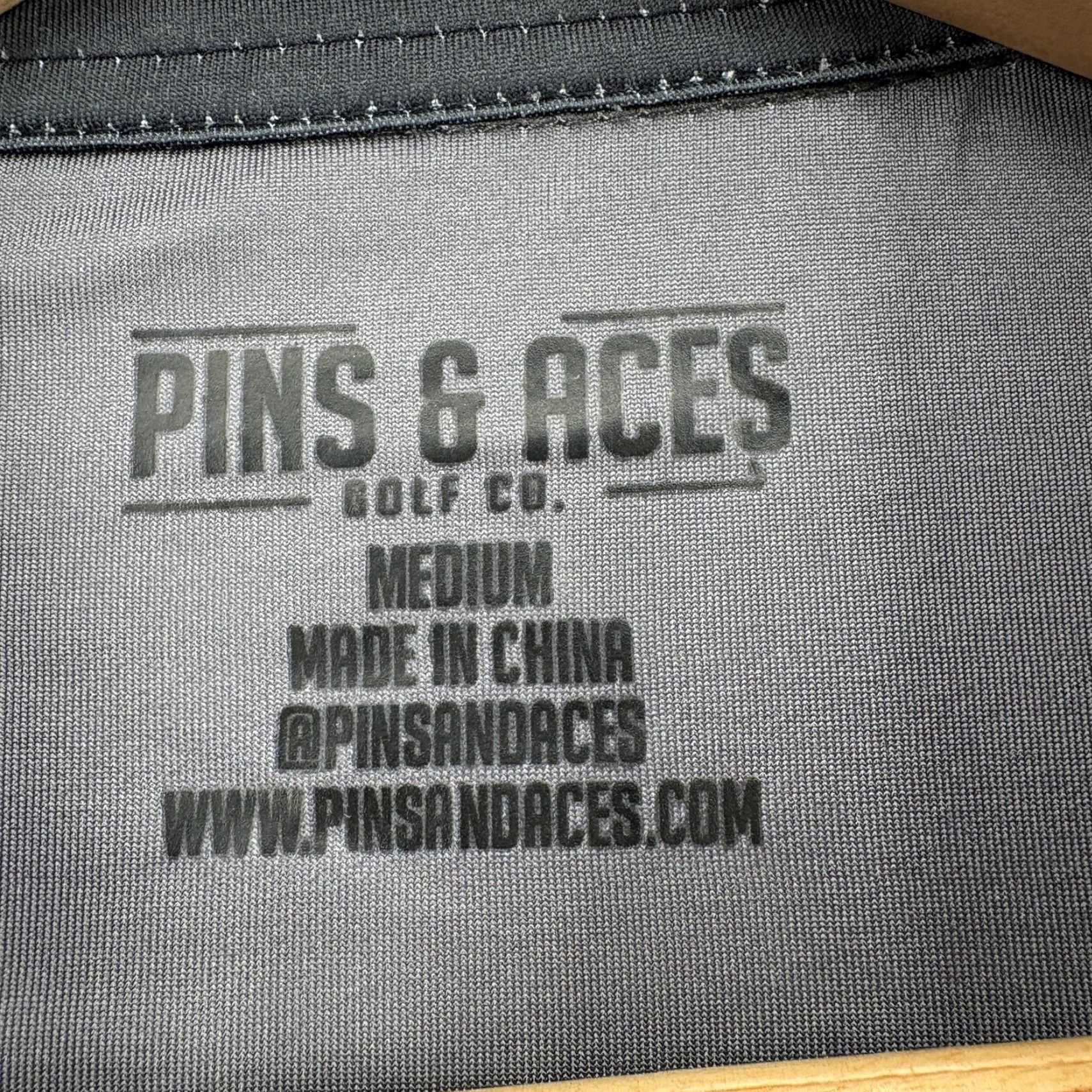 Vintage Pins & Aces Golf Polo Shirt Mens M Gray Graphic Print Come And Take It Gun Print Shirt Size US M / EU 48-50 / 2 - 3 Thumbnail