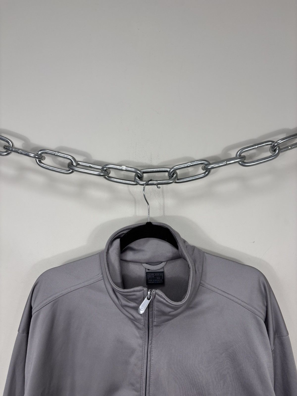 Nike Vintage 2000s Nike Y2K Gray Track Jacket Full Zip Retro Hype Size US XXL / EU 58 / 5 - 4 Thumbnail