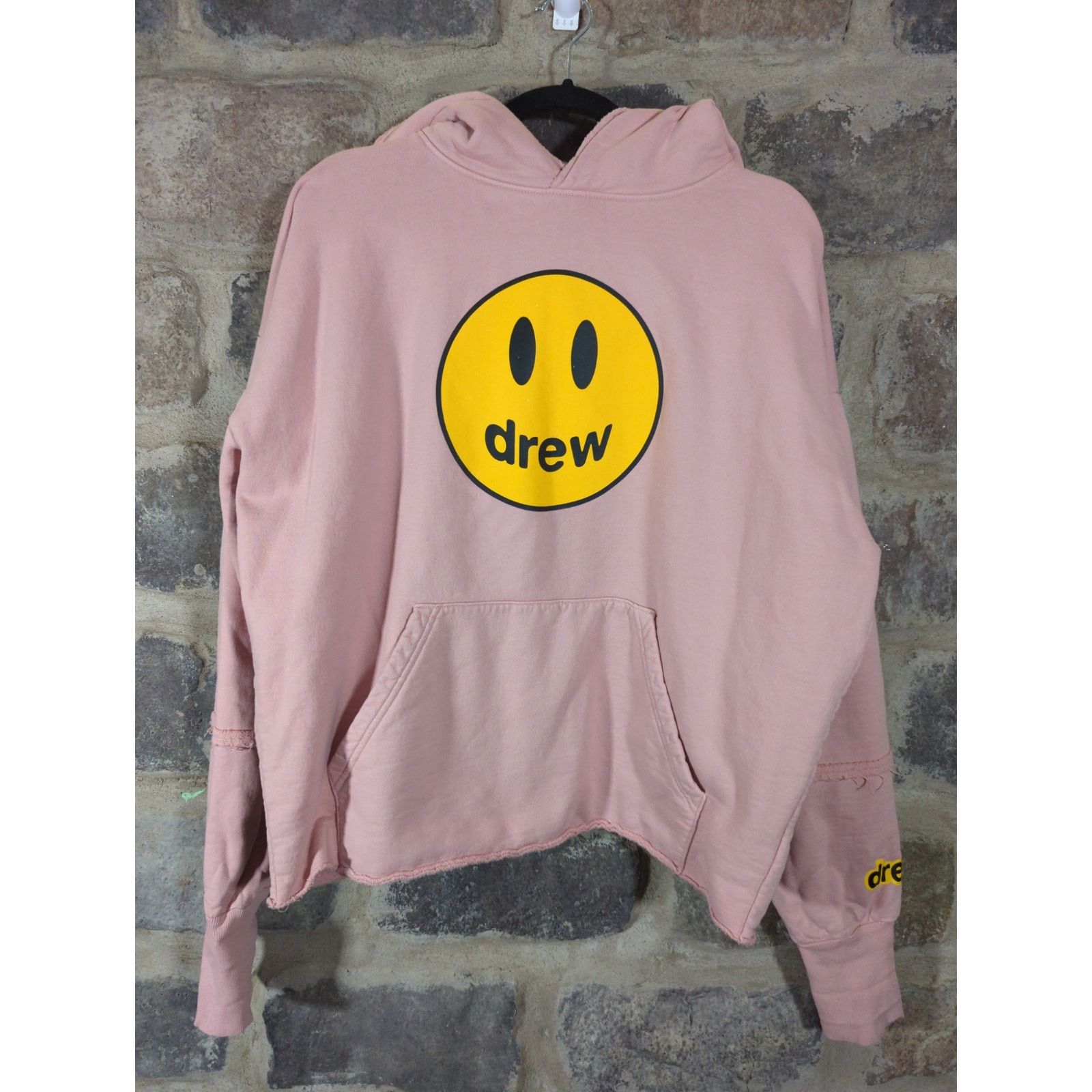 Drew House Drew House Hoodie Pink Smiley Face Oversized Deconstructed Grailed