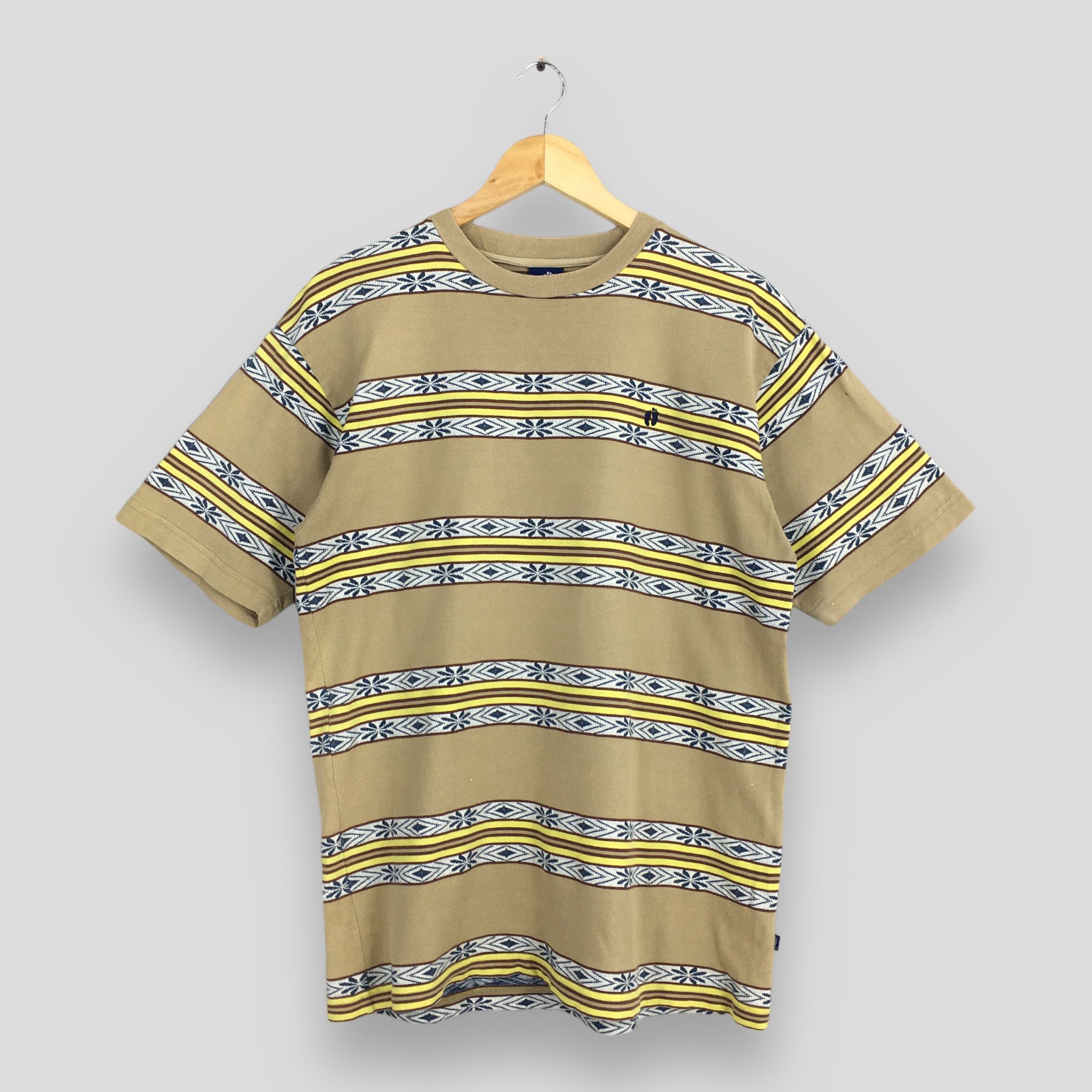 Vintage 90's Hang Ten Multicolor Stripes Tshirt Large