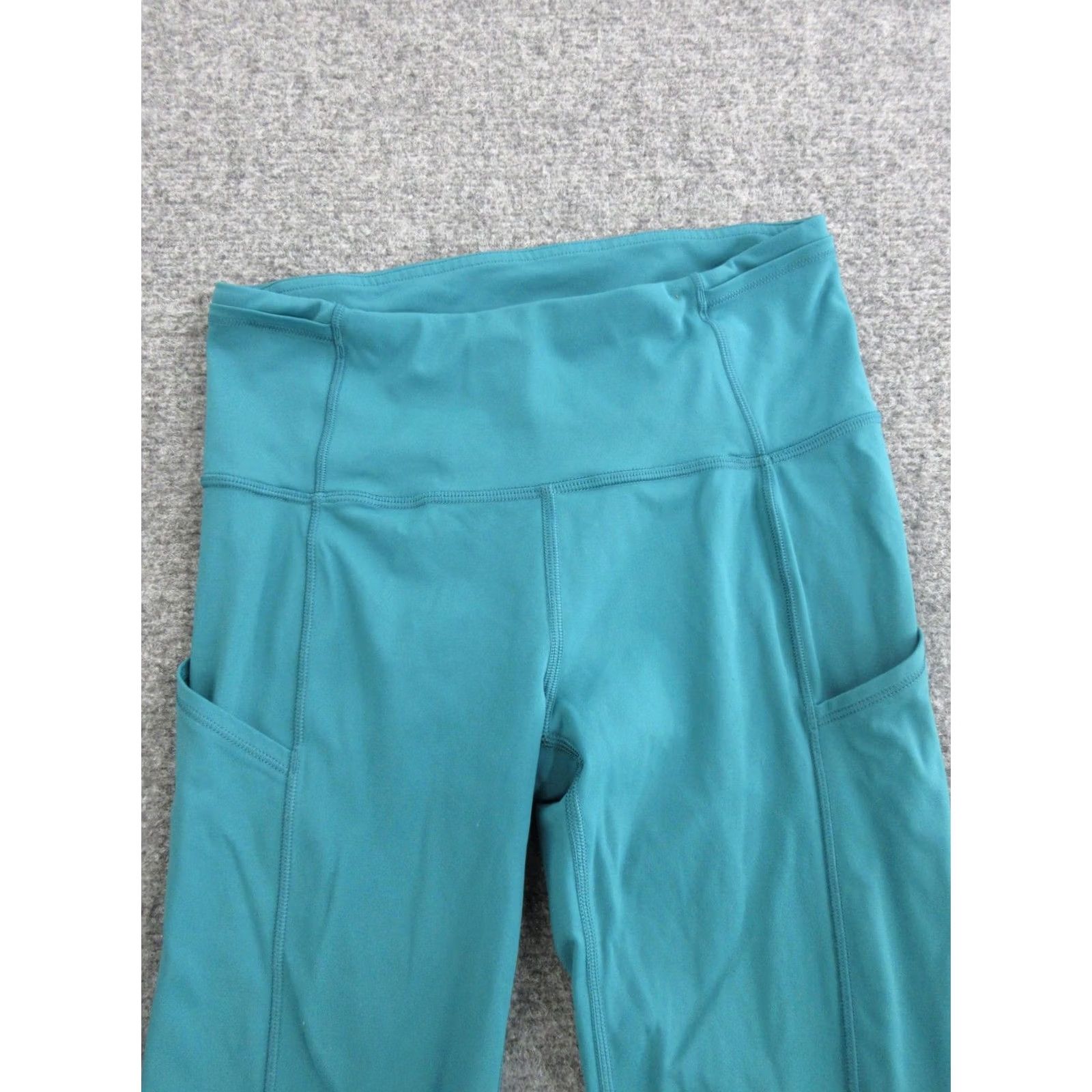 Lululemon Lululemon Leggings Womens 4 Green High Rise Ankle Pockets Yoga Athletic Gym Size 27" / US 4 / IT 40 - 2 Thumbnail