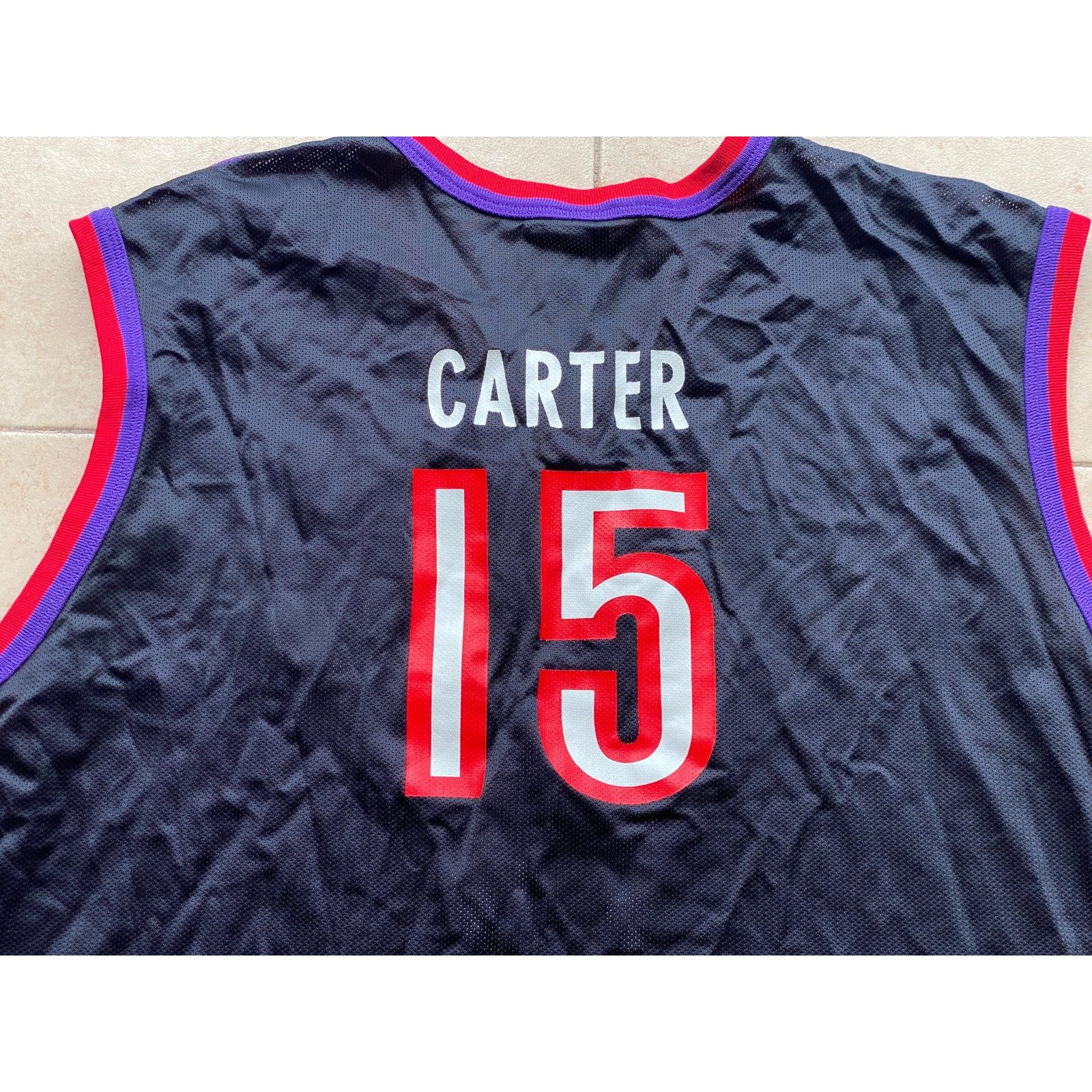 Champion × NBA Vince CARTER Toronto Raptors 90s jersey 52 purp NBA vintage Size US XXL / EU 58 / 5 - 7 Thumbnail