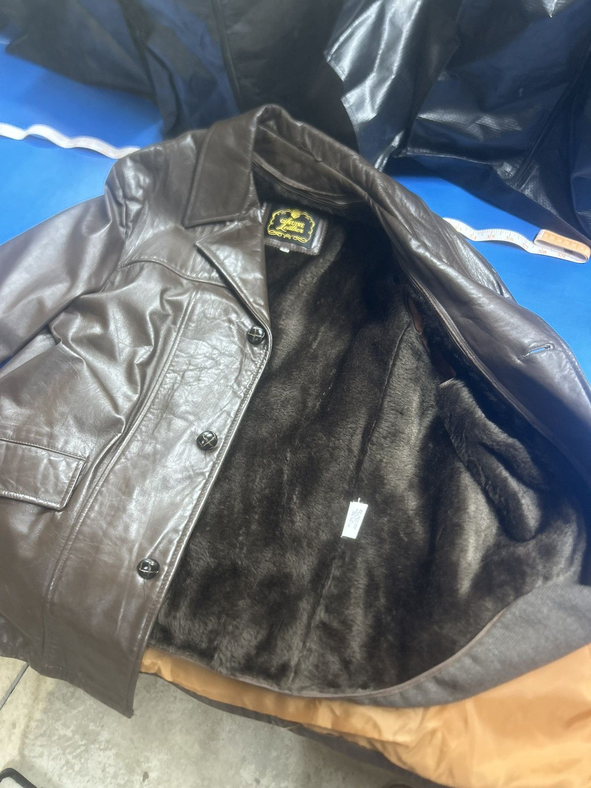 image of Genuine Leather Size 44 Perfect Condition 80’S in Brown, Men's