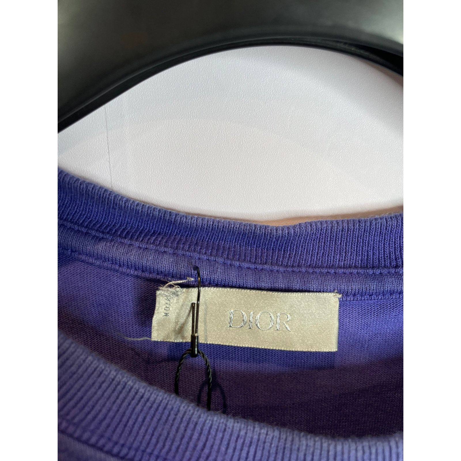 Dior Dior CD Logo Tee Purple Used Medium Size US M / EU 48-50 / 2 - 2 Thumbnail