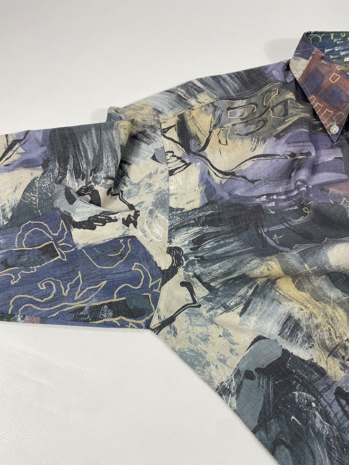 Vintage 🔥LASTDROP🔥 Vintage 80s 90s Abstract Party Festival Shirt Size US L / EU 52-54 / 3 - 4 Thumbnail