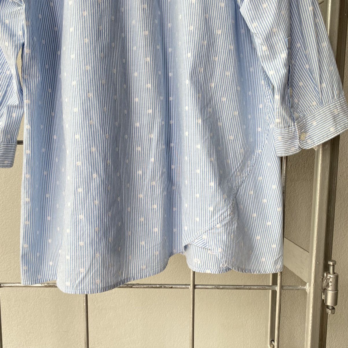 Frapbois FRAPBOIS Light Blue Stripe Polka Dot Shirt Size M / US 6-8 / IT 42-44 - 10 Thumbnail