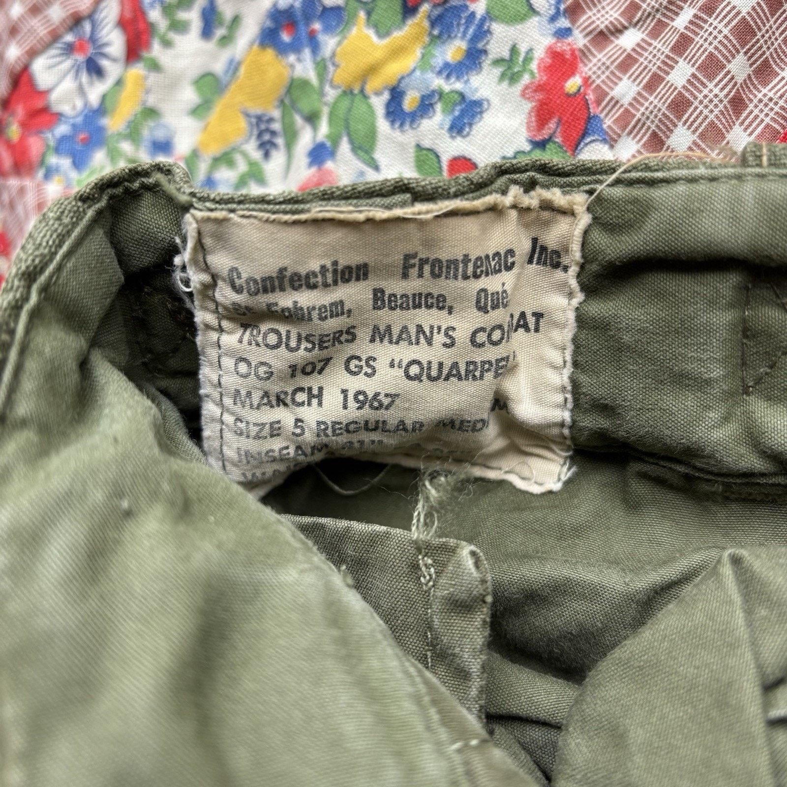Vintage Vintage 1967 Canadian Military Pants 31-35 x 31 Size US 31 - 3 Thumbnail