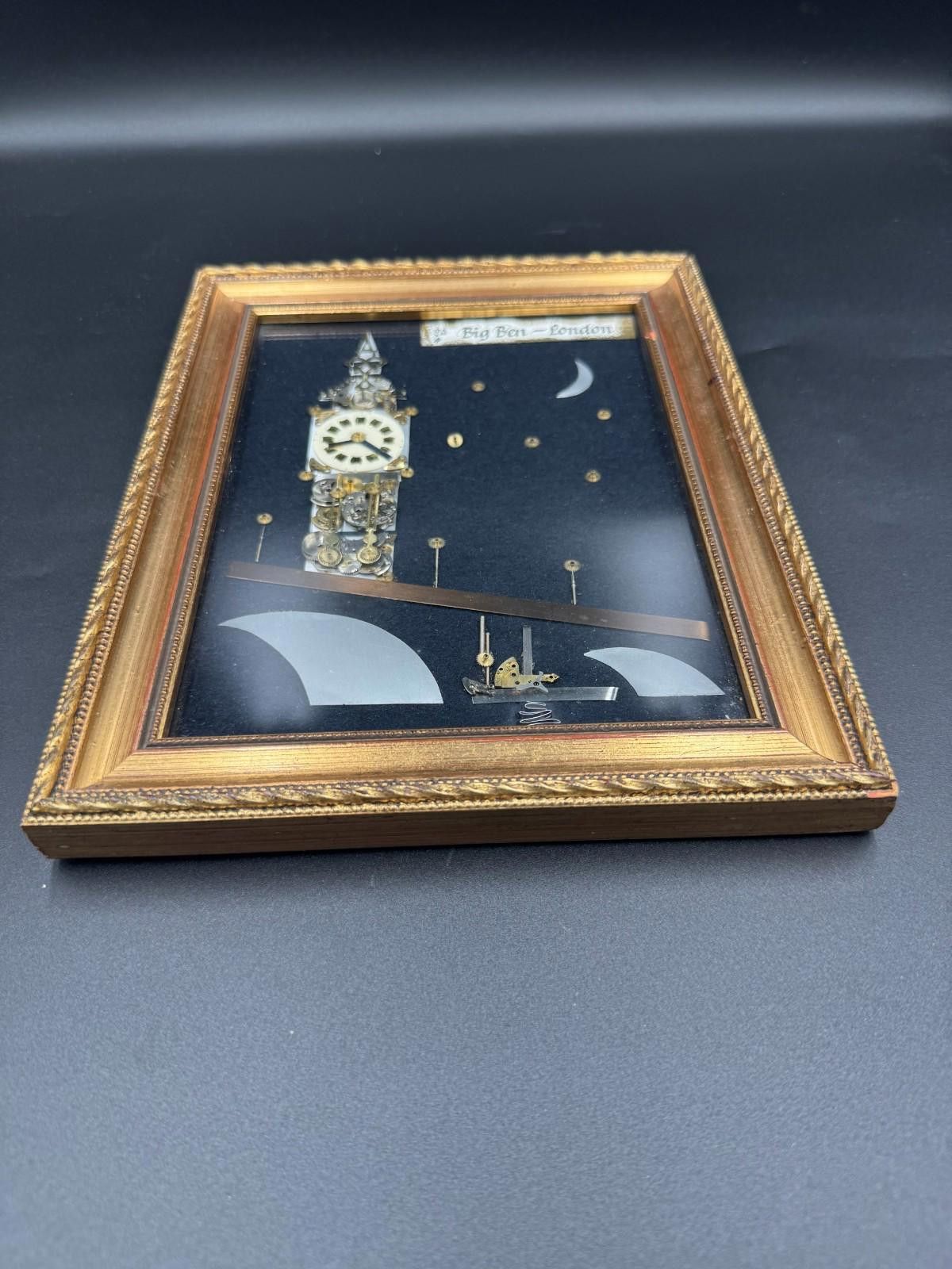 Other Vintage Framed Big Ben London Horological Collage Watch Part Size ONE SIZE - 4 Thumbnail