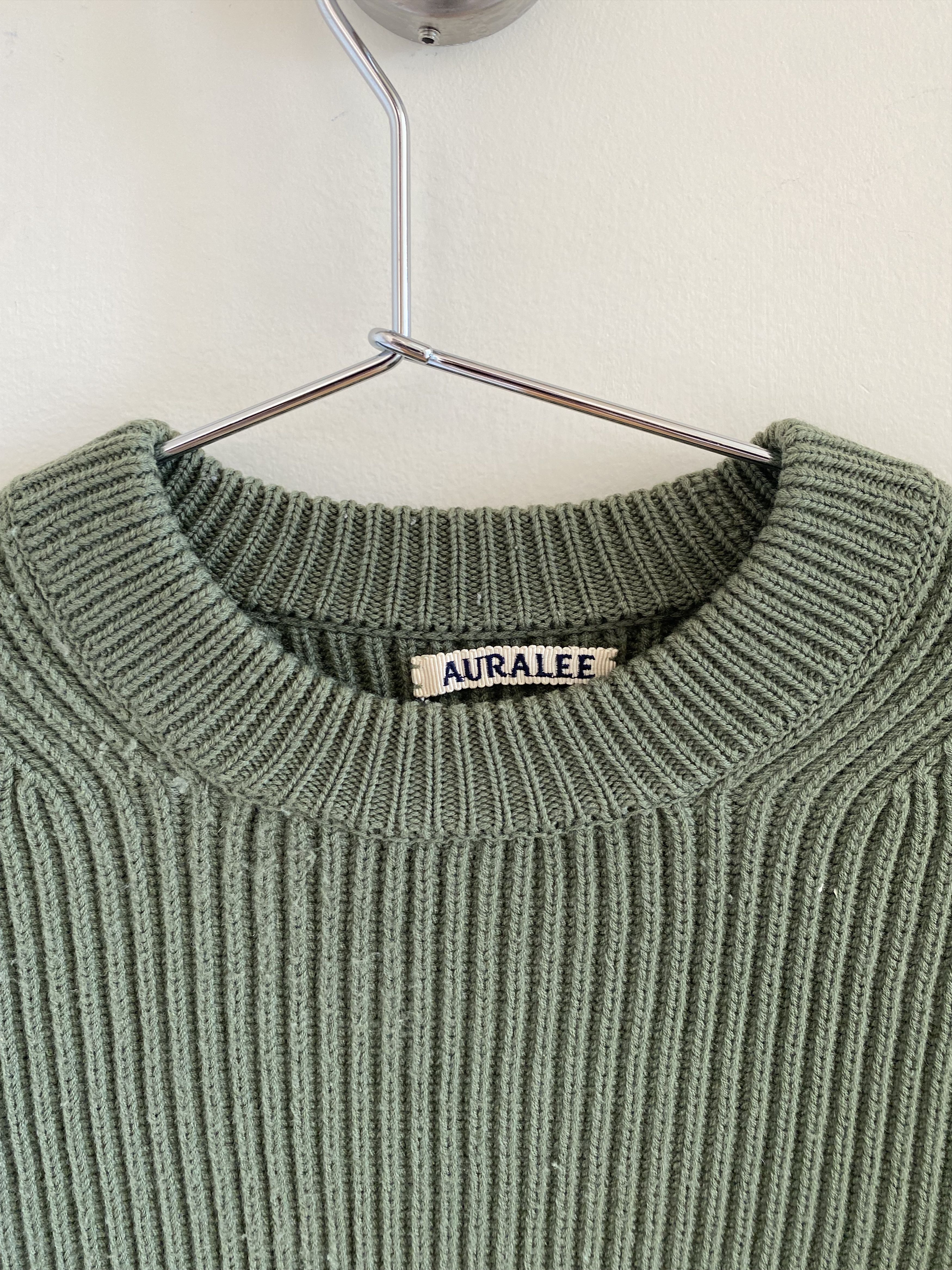 Auralee Auralee Knit Green Sweater Size S / US 4 / IT 40 - 3 Thumbnail