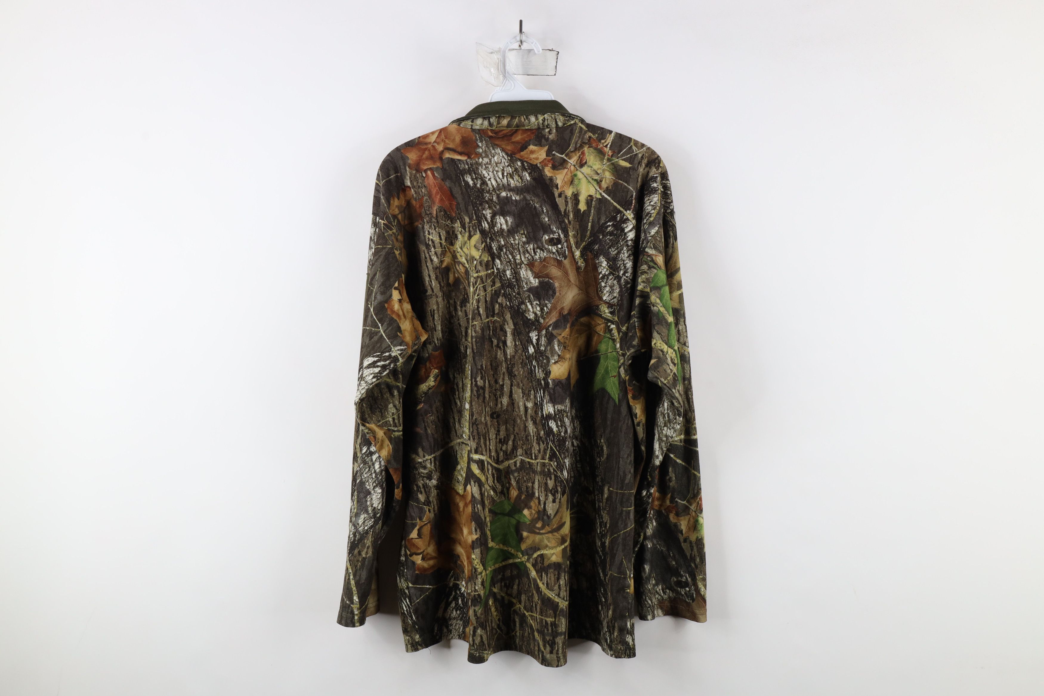 Vintage Vintage Streetwear Mossy Oak Camouflage Half Zip Sweater Size US L / EU 52-54 / 3 - 10 Thumbnail