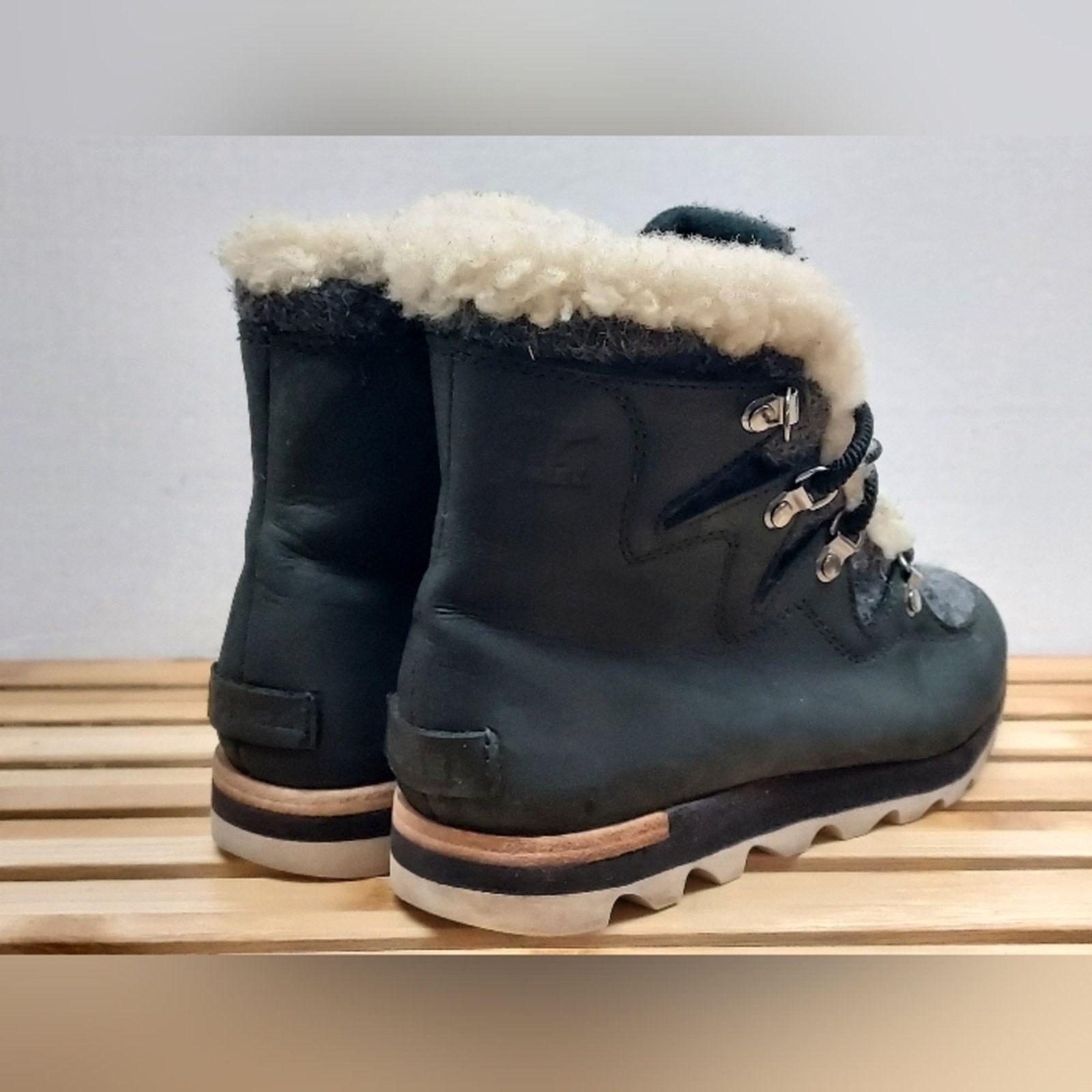 SOREL SOREL Womens Black Dark Stone Sneakchic Alpine Boots Size 8 Size US 8 / IT 38 - 7 Thumbnail