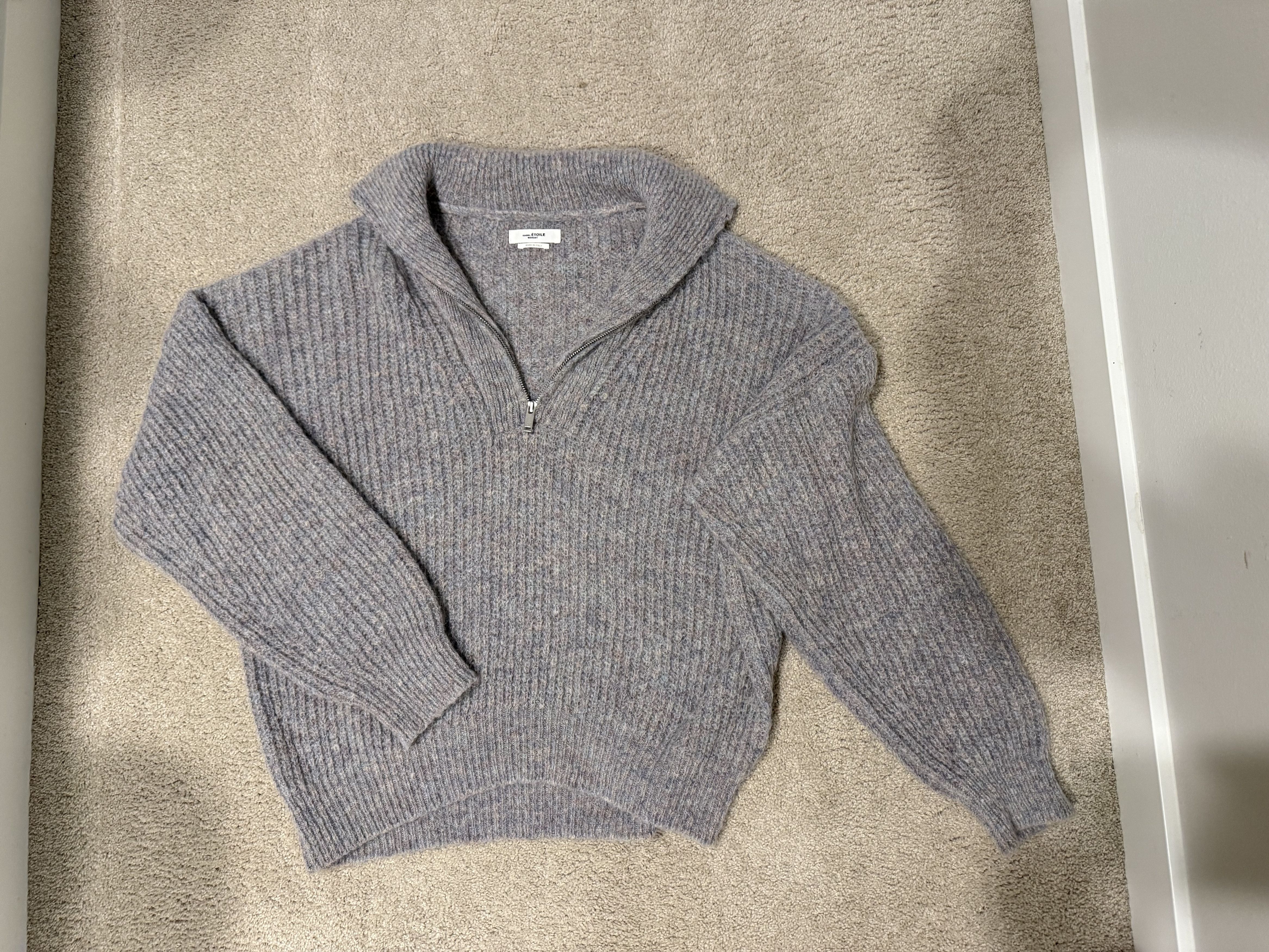 Isabel Marant Etoile Myclan Half Zip Sweater Size M / US 6-8 / IT 42-44 - 2 Thumbnail