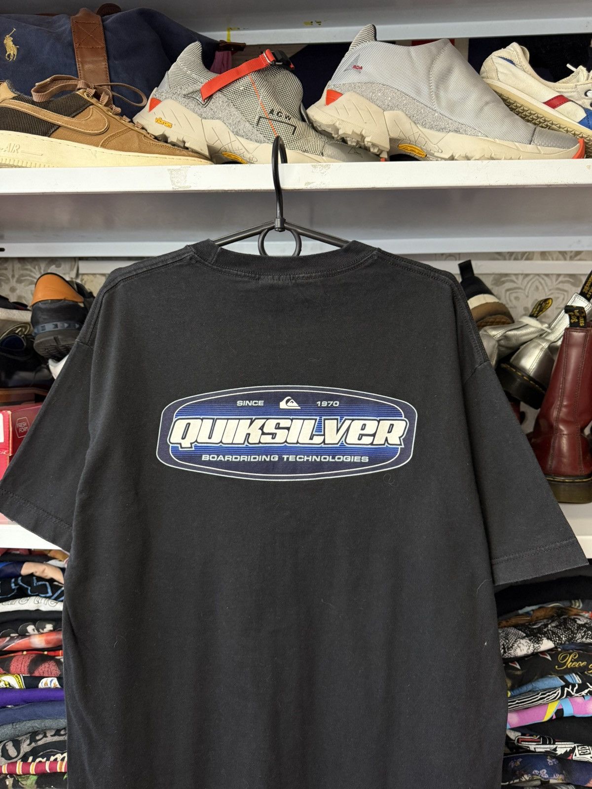 Quiksilver Vintage Quiksilver Big Logo Black T Shirt Y2K Rare Size US L / EU 52-54 / 3 - 4 Thumbnail