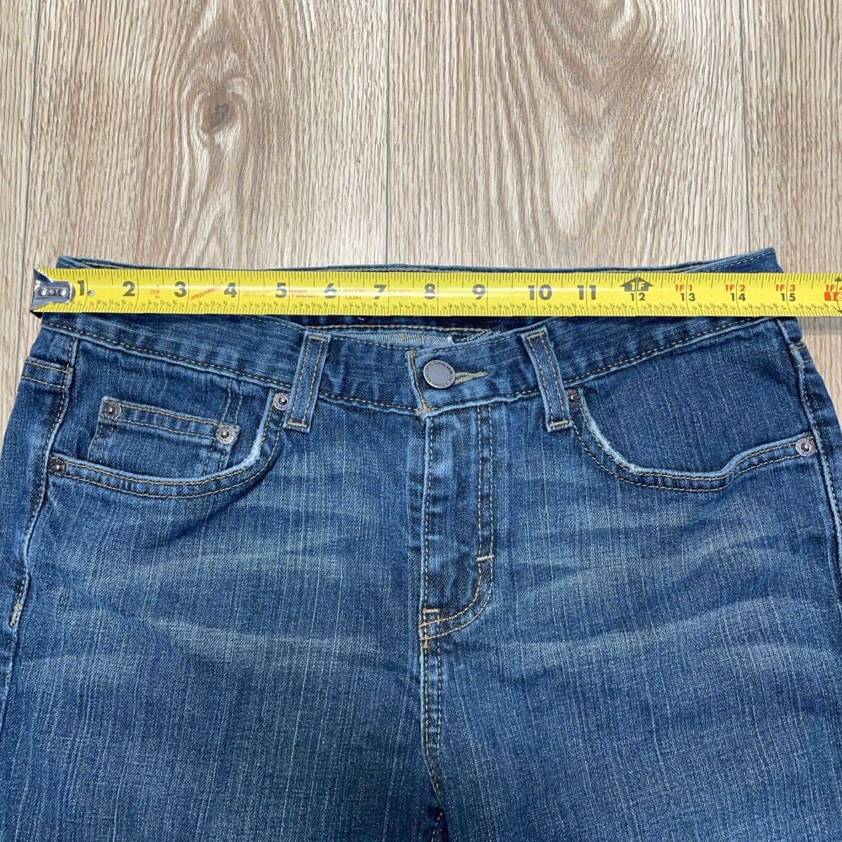 Calvin Klein VINTAGE Calvin Klein Flare Jeans Women's Size 6 Mid Rise Stretch Denim Blue Size 28" / US 6 / IT 42 - 4 Thumbnail