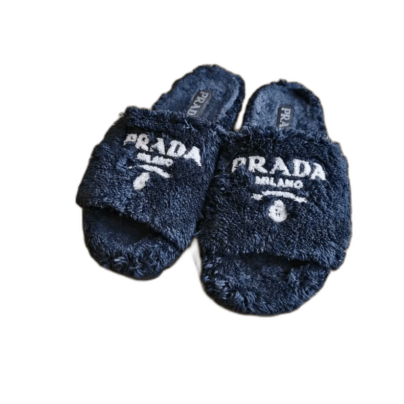 Prada Prada Black Teddy Fur Slides-yf Size US 7.5 / EU 40-41 - 1 Thumbnail